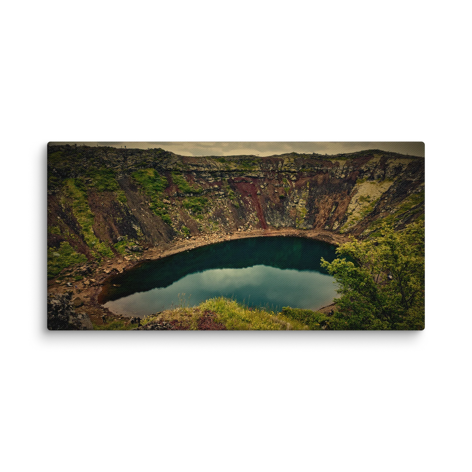 NORTHERN ILLUSIONS - Kerið Crater (A Memory of Fire) Canvas Print product image (1)