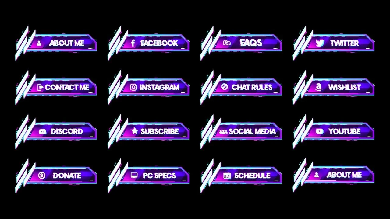 Trippy Glitch Twitch Panels product image (2)
