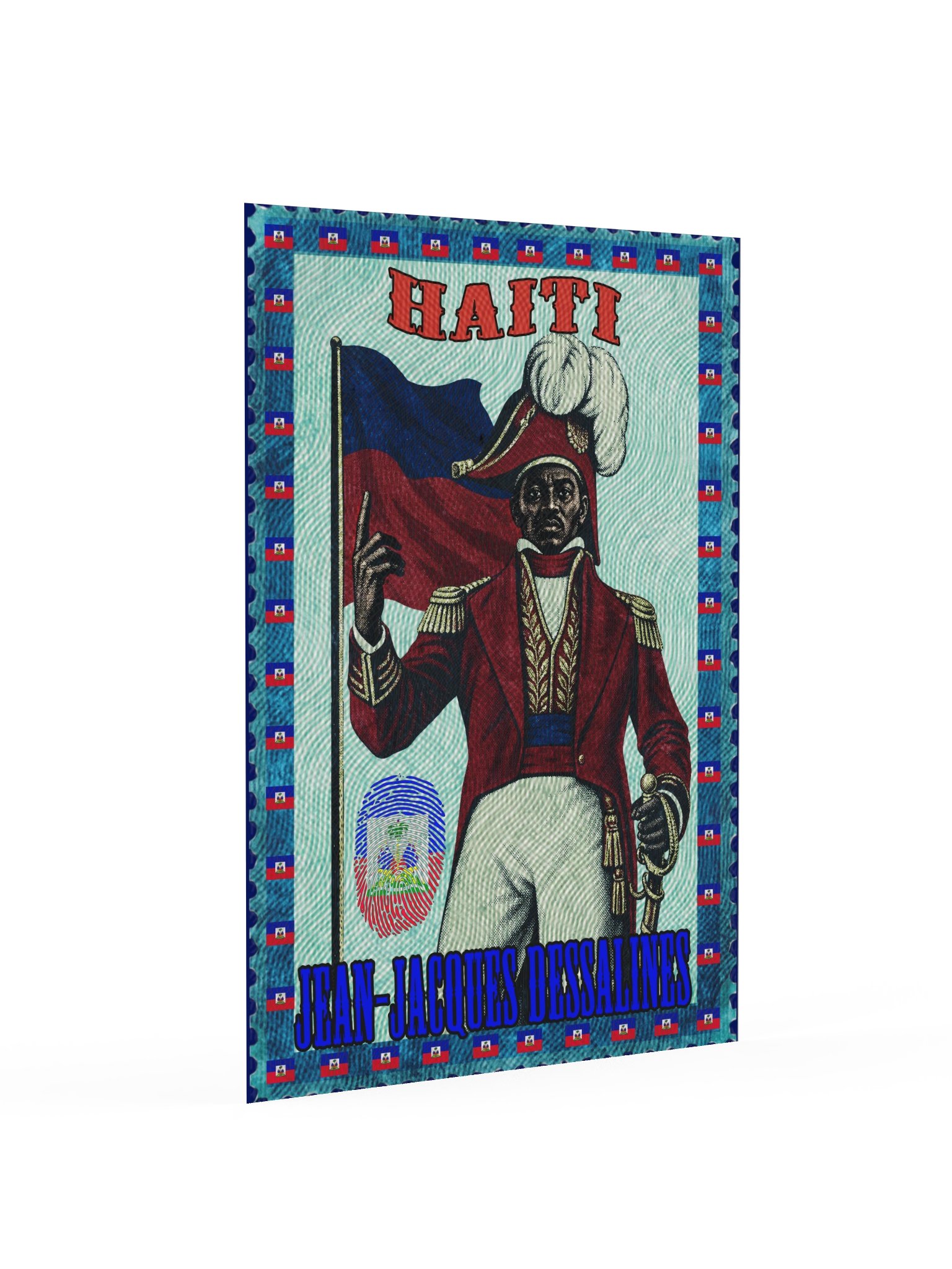 Jean-Jacques Dessalines Poster | Haiti Vintage Stamp Art product image (3)