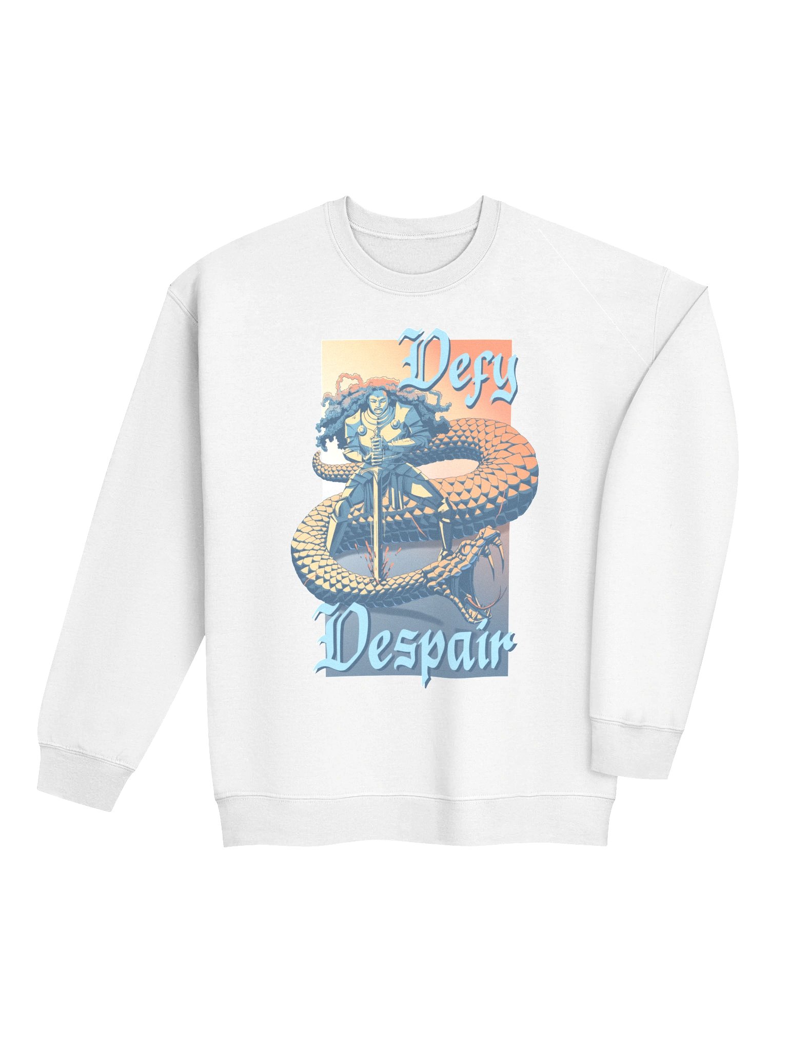 DEFY DESPAIR Warrior and Serpent crewneck product image (4)