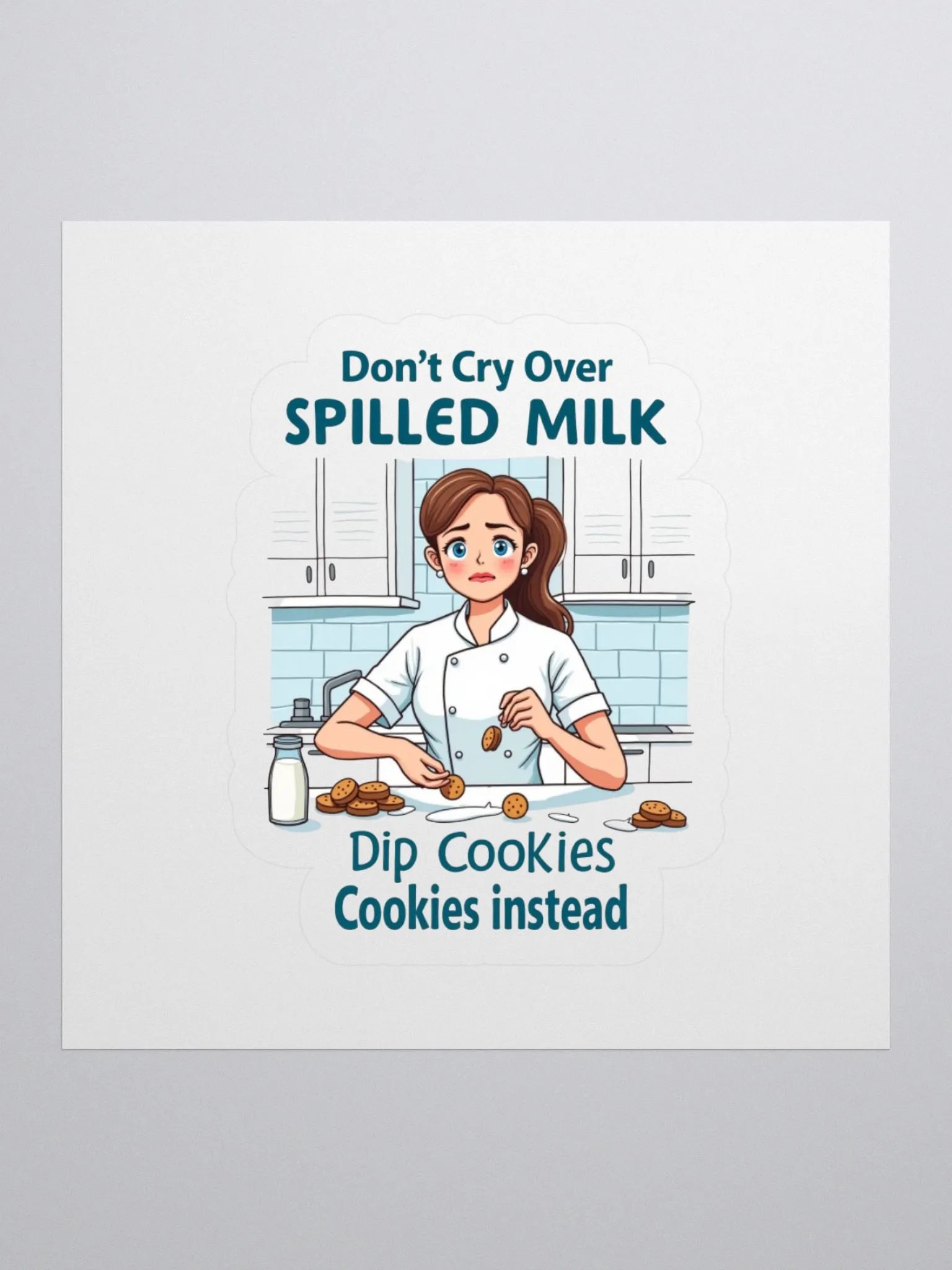 Spilled Milk Kiss Cut Stickers product image (1)