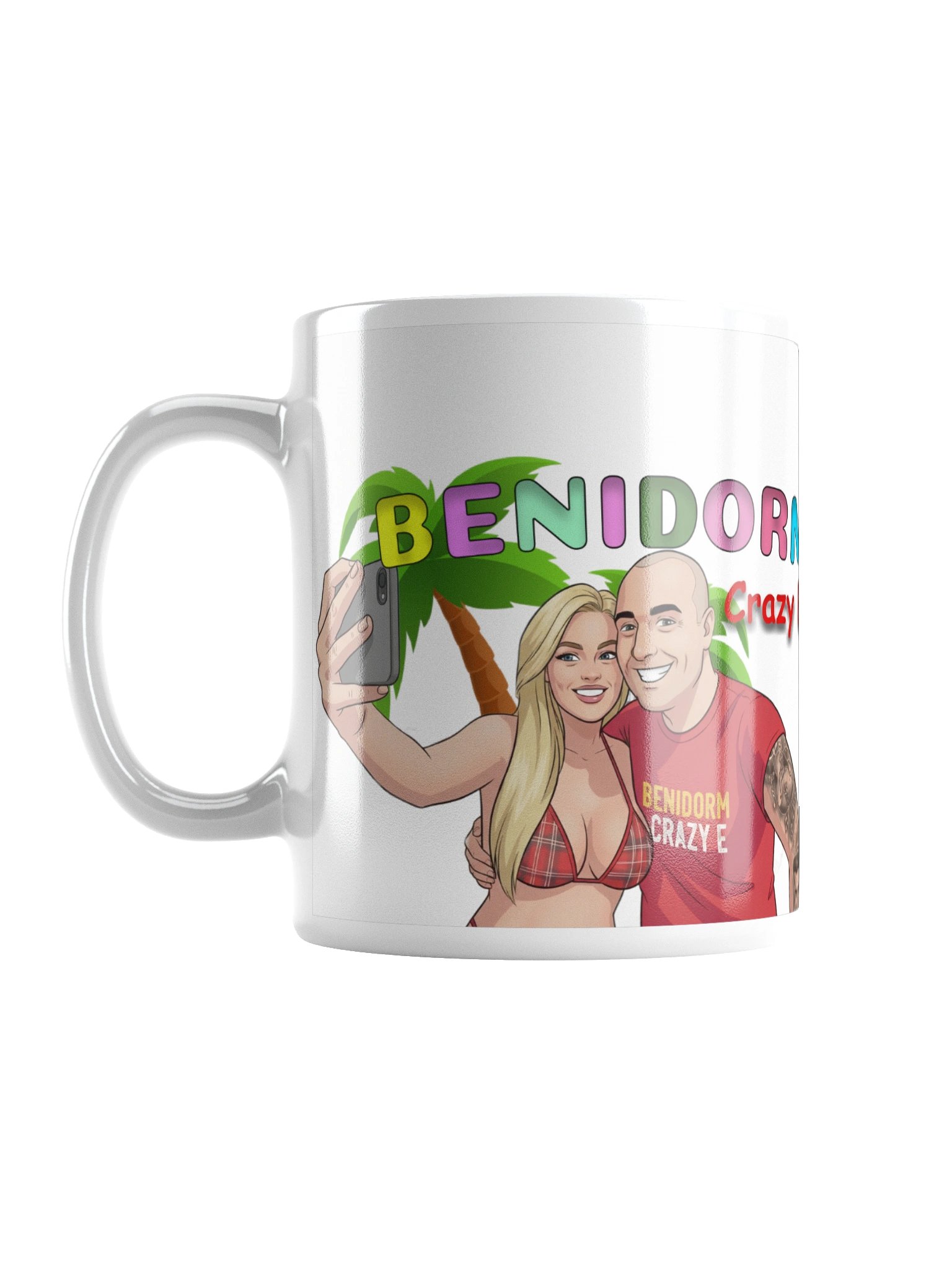 Benidorm Crazy E Plain White Mug product image (1)