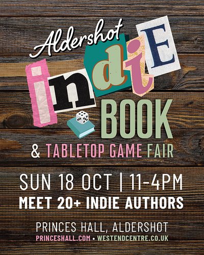 IMPORTANT! Change of Venue and Times.
The Westy Indie Book & Tabletop Game Fair will now take place at Princes Hall Theatre i...