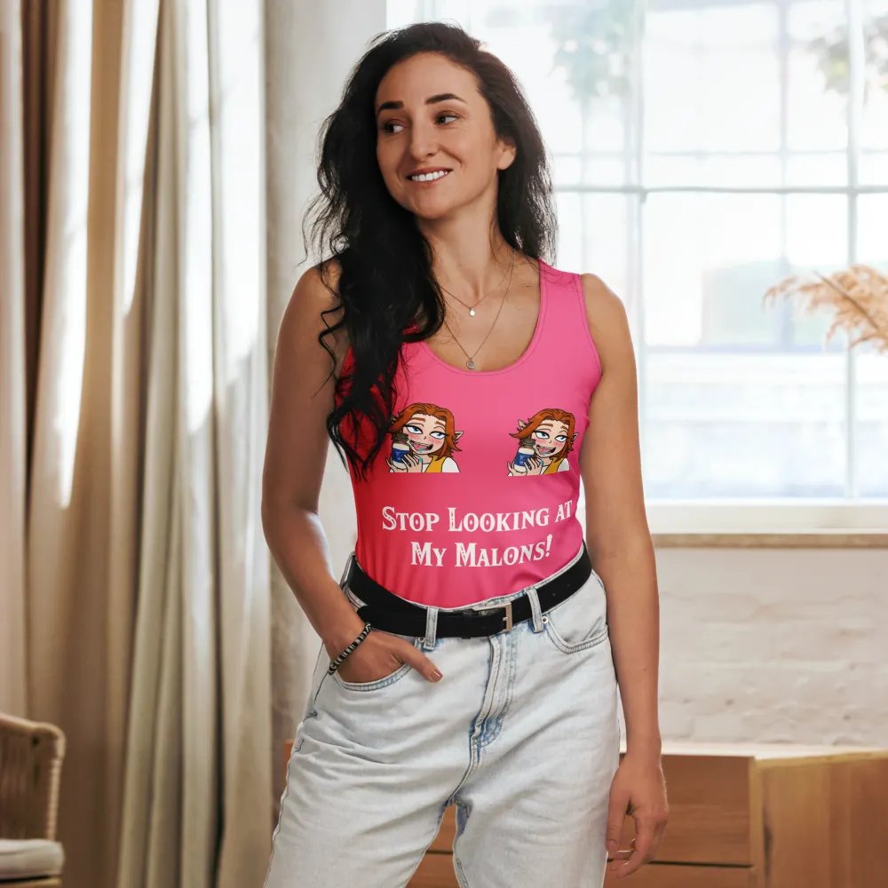Stop Looking at My Malons Tank Top product image (8)