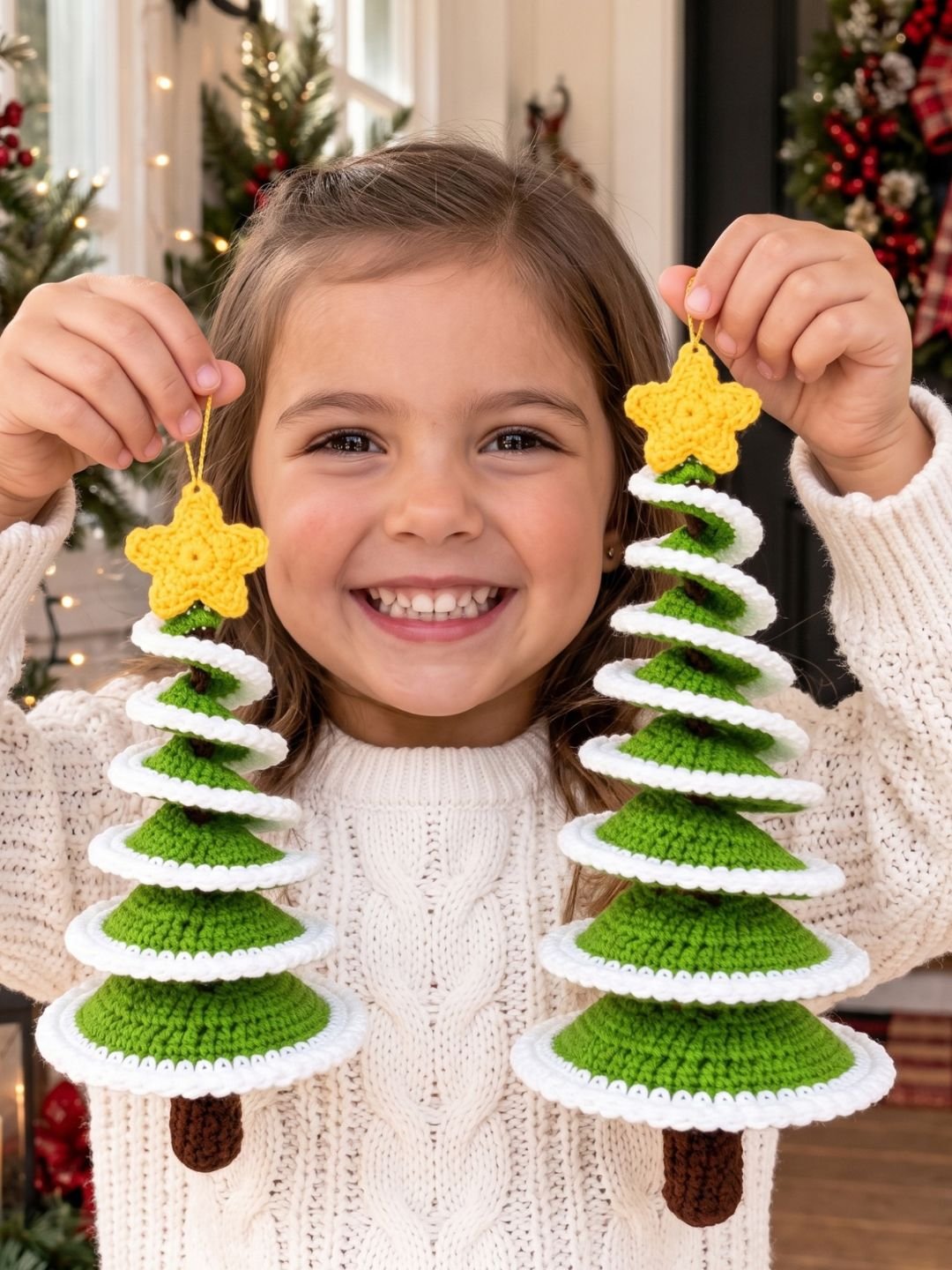 Crochet Christmas Tree Pattern PDF | Spiral Ruffle Christmas Tree | Beginner Crochet Pattern product image (2)