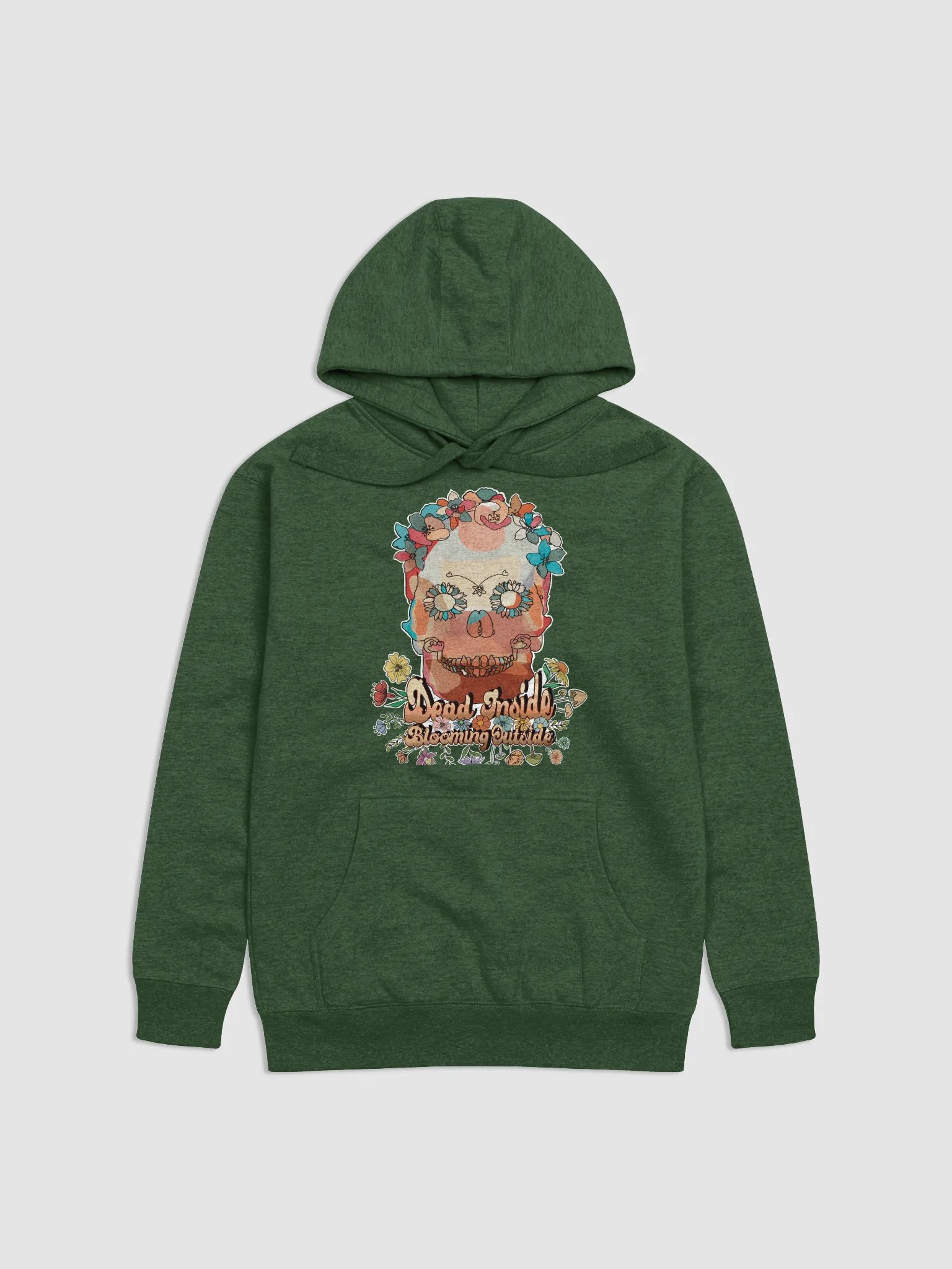 Hoodie all colors - Dead Inside Blooming Outside product image (2)