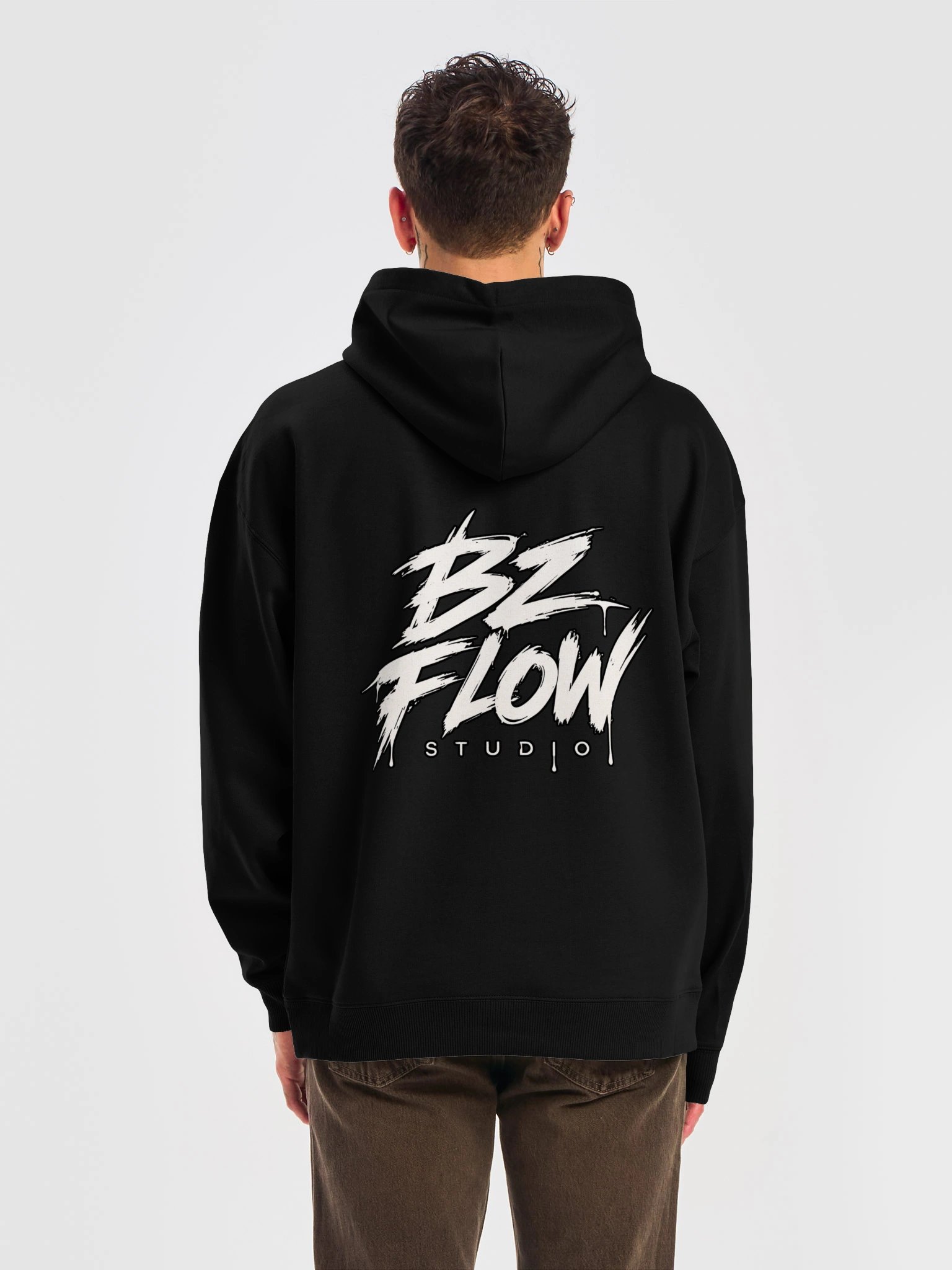 BZ FLOW STUDIO Signature Brush Logo Hoodie product image (24)