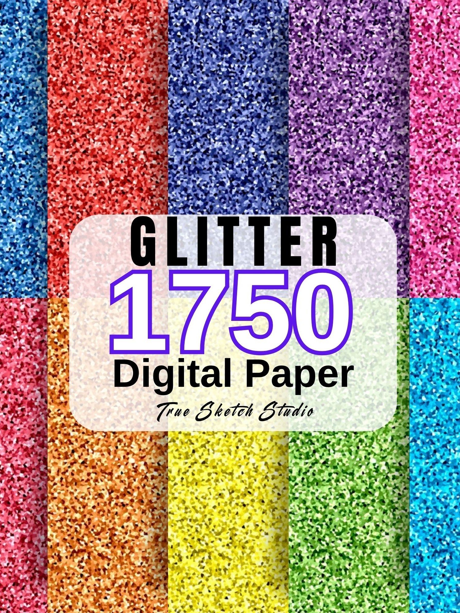 1750 Glitter Digital Paper Bundle, Sparkle Texture PNG product image (4)