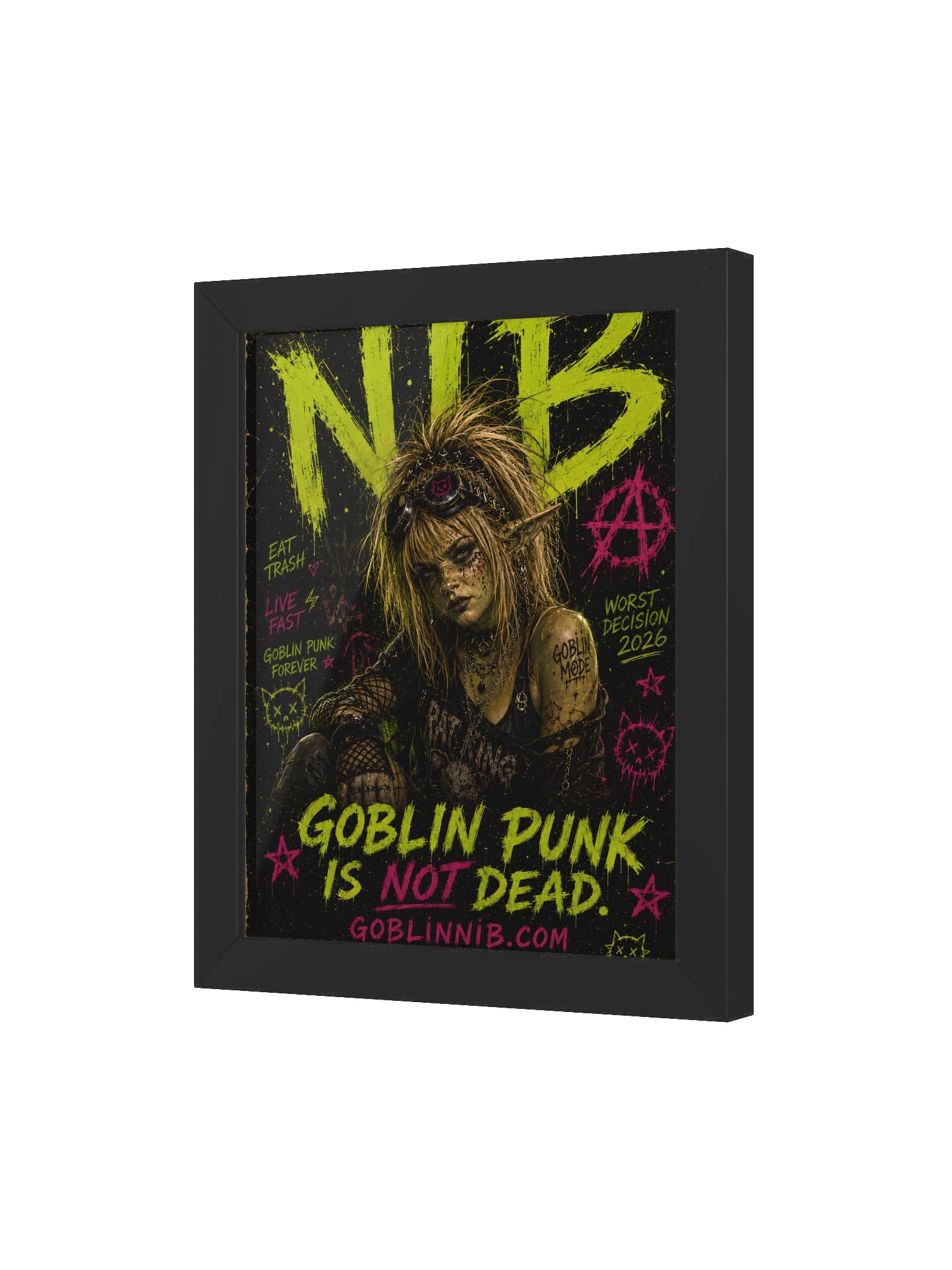 Goblin Punk Is Not Dead - Framed Poster product image (51)