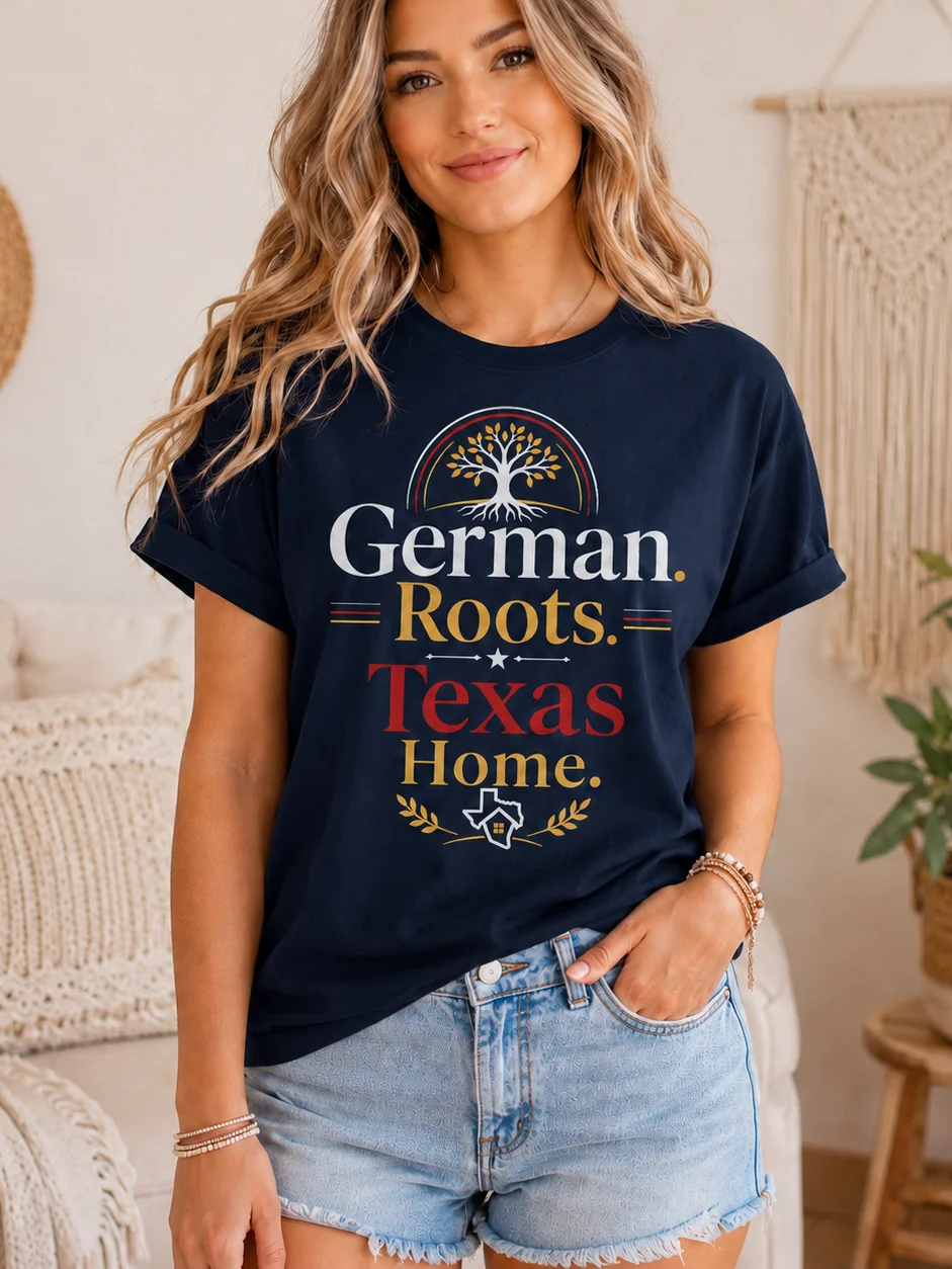German Roots, Texas Home T-Shirt product image (1)