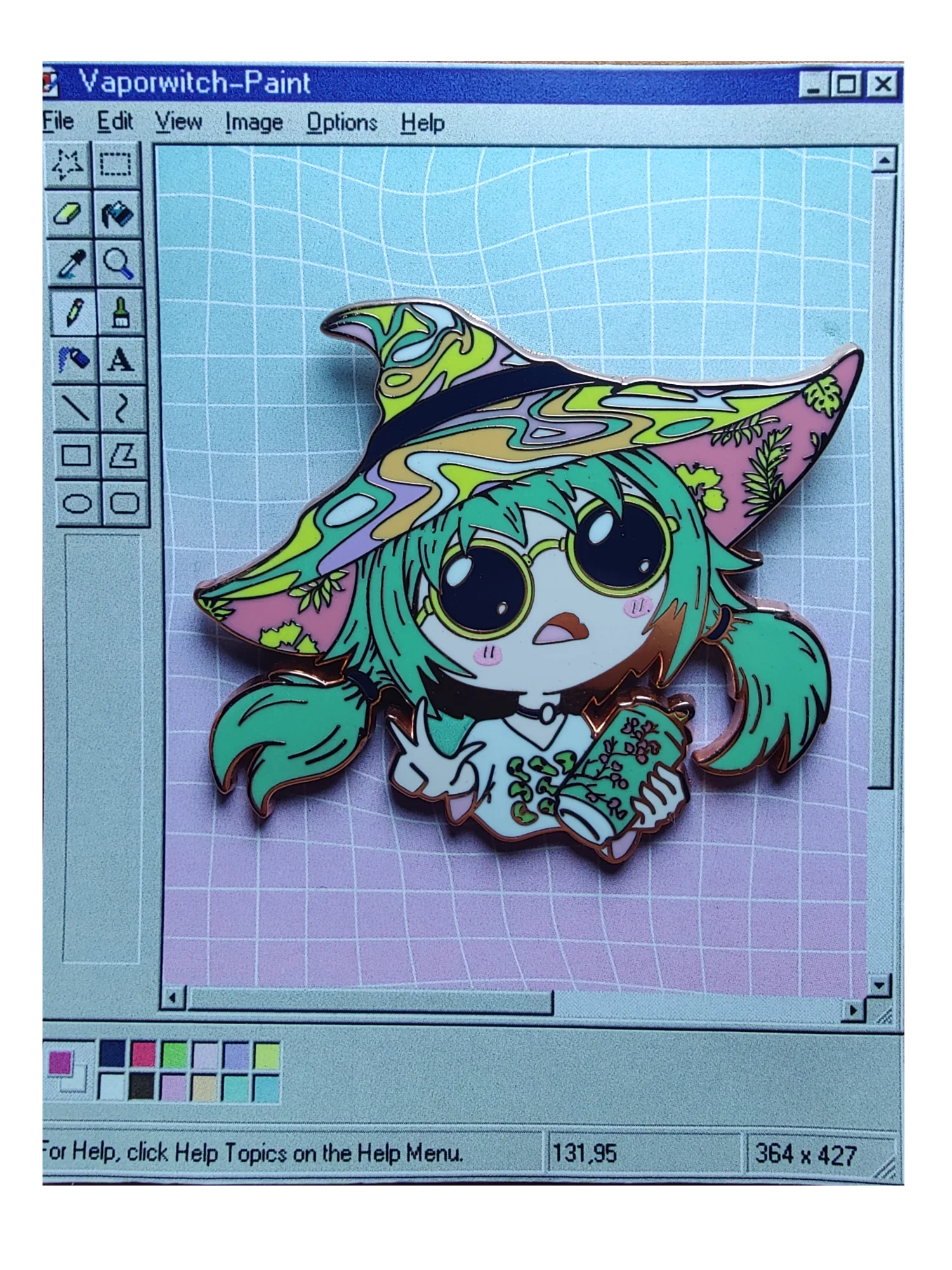 Vaporwitch Pin product image (3)