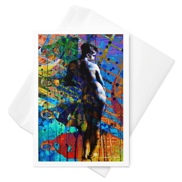 Vibrant Nude Art Greeting Card product image (1)