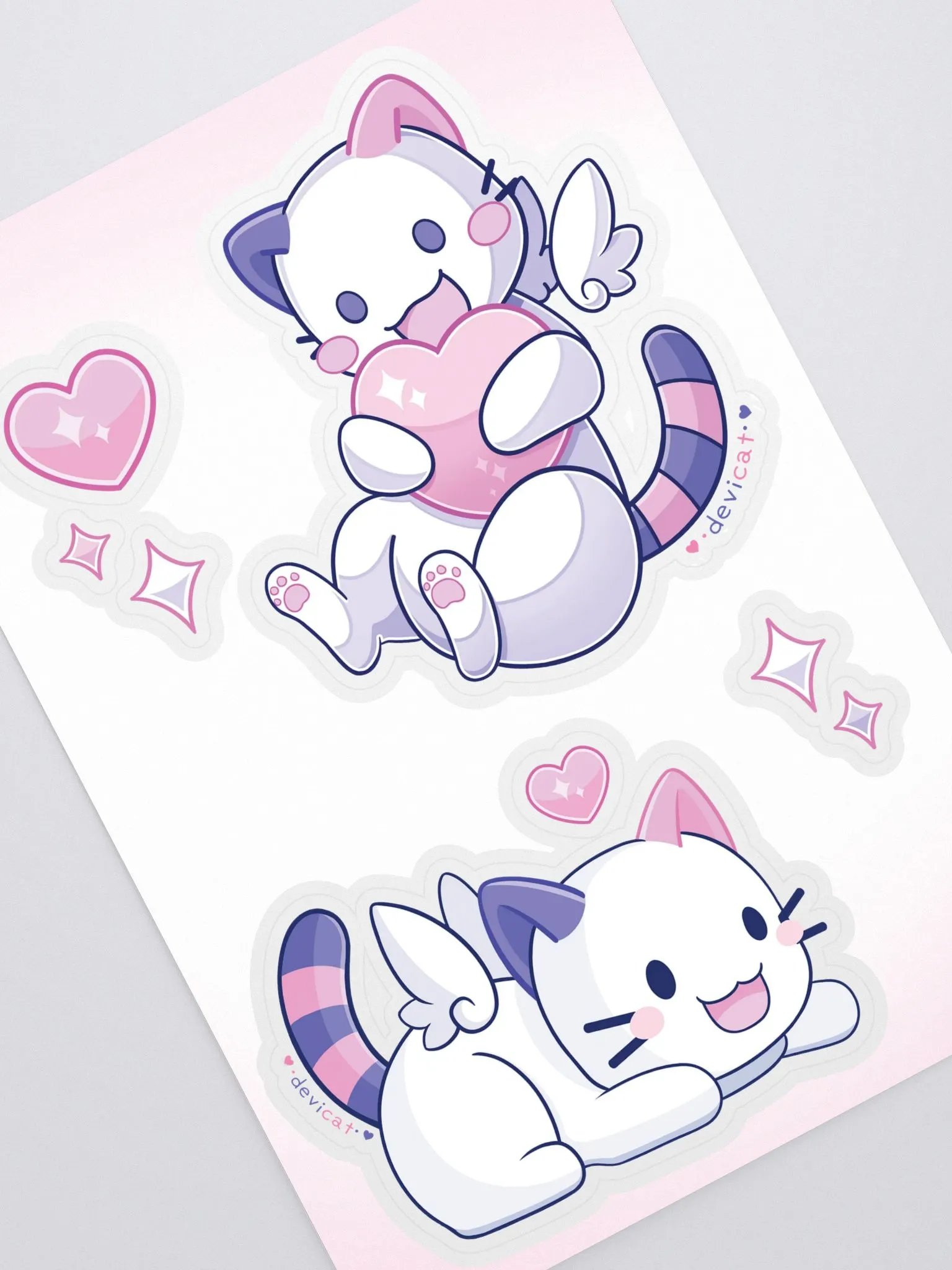 CandiCat Valentine Sticker Sheet product image (1)