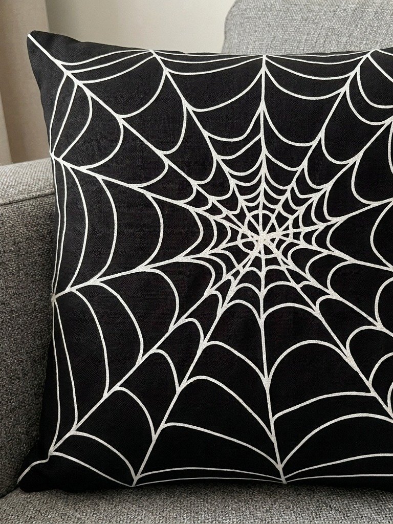 Halloween Spider Pillow - Black - Spider Web - Pillow product image (5)