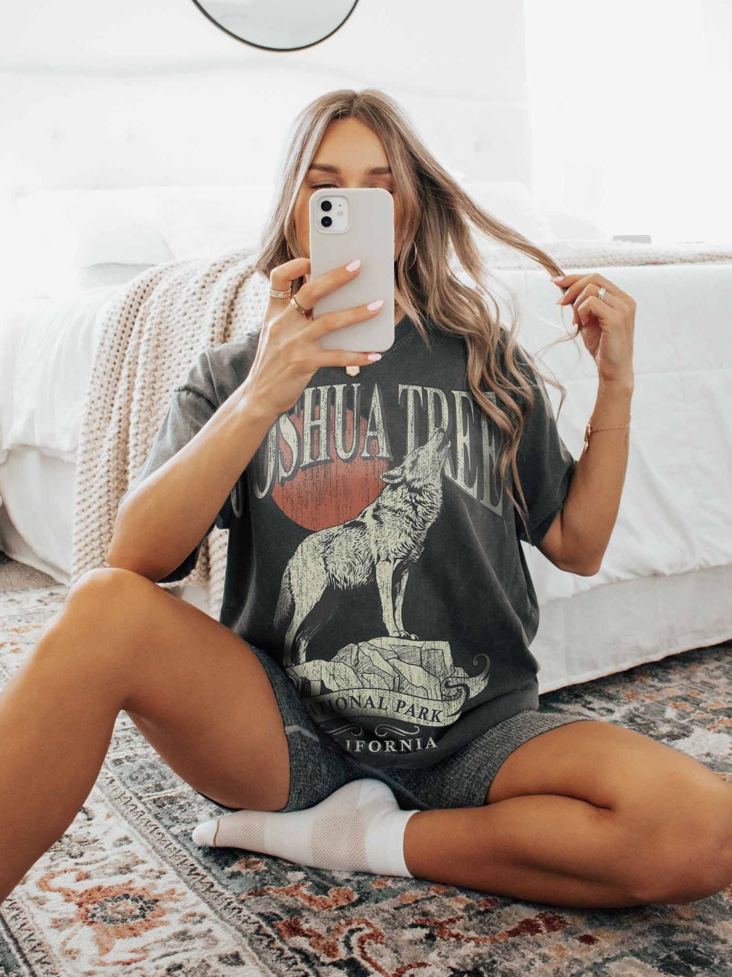Joshua Tree National Park Shirt – Vintage Howling Wolf Graphic Tee California product image (2)
