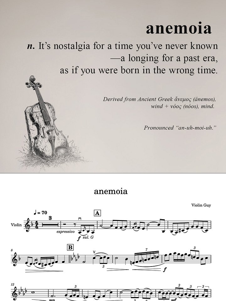 anemoia - Sheet Music product image (1)