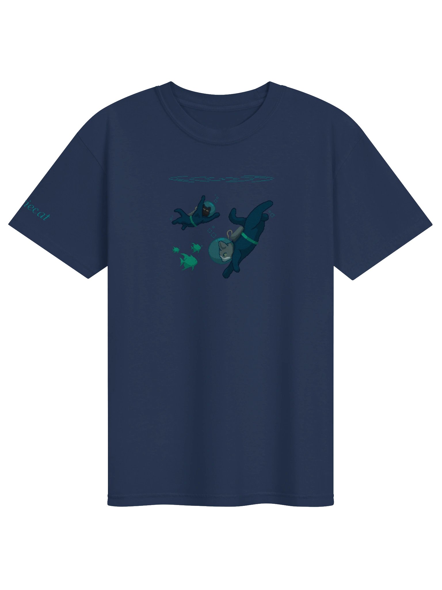 ｡° deep dive tee ~ multi-teal °｡ product image (6)