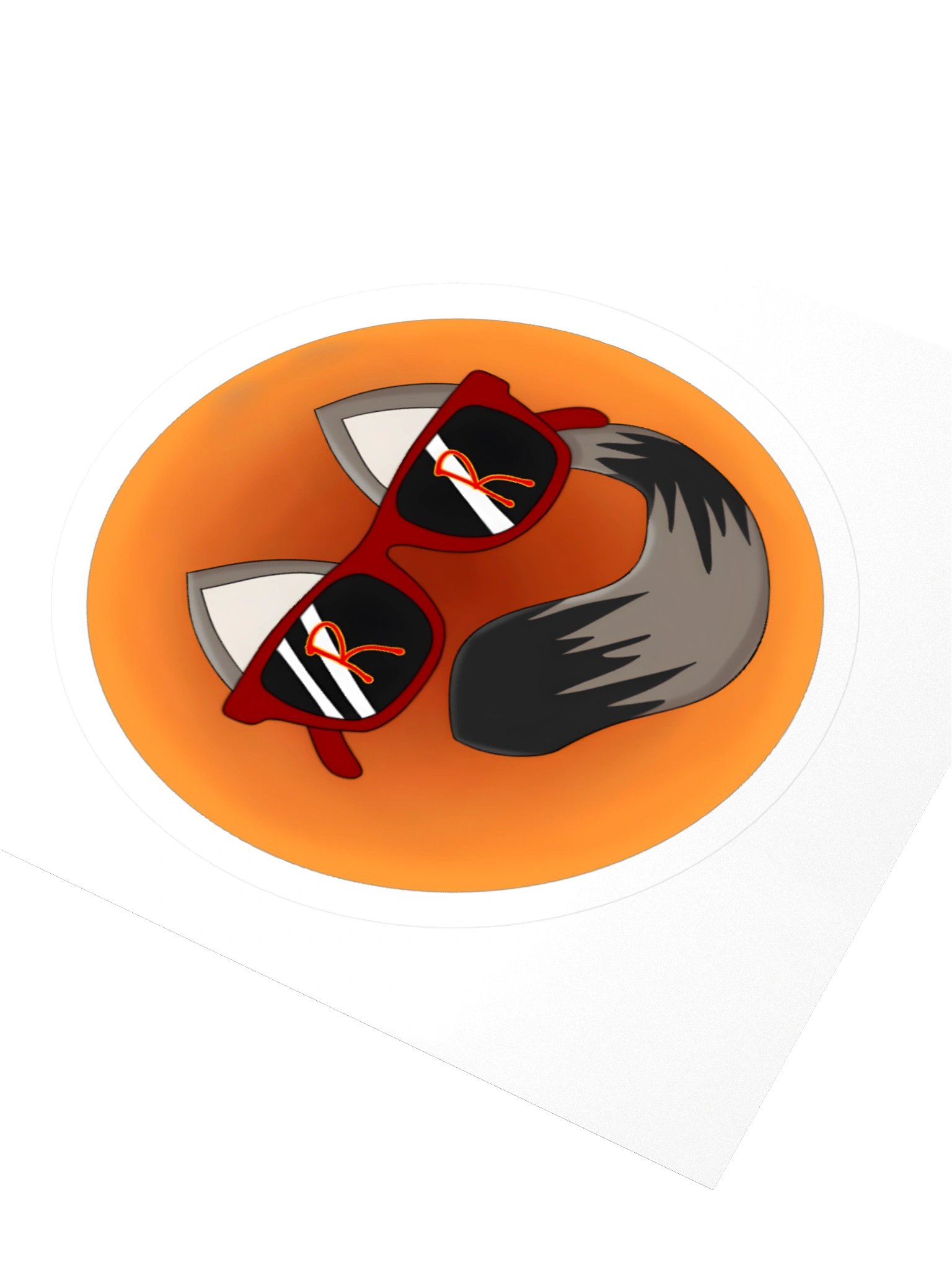 RespawnRaccoon Logo Kiss Cut Sticker product image (3)