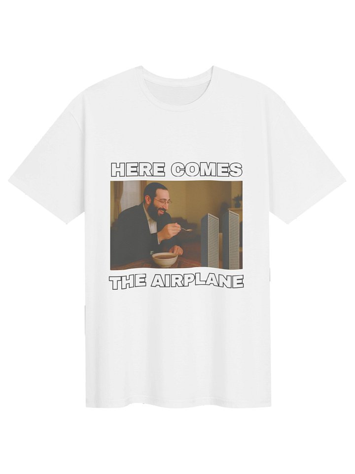 Here comes the airplane tee – Classic Unisex Cotton Shirt product image (6)