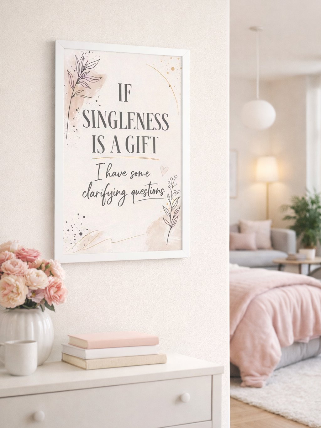 If Singleness Is a Gift | Christian Wall Art for Singles product image (1)