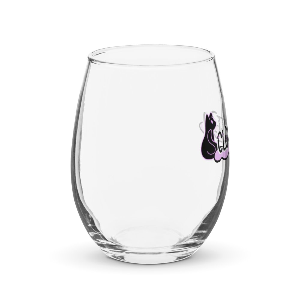Kitten Logo Stemless Wine Glass product image (4)