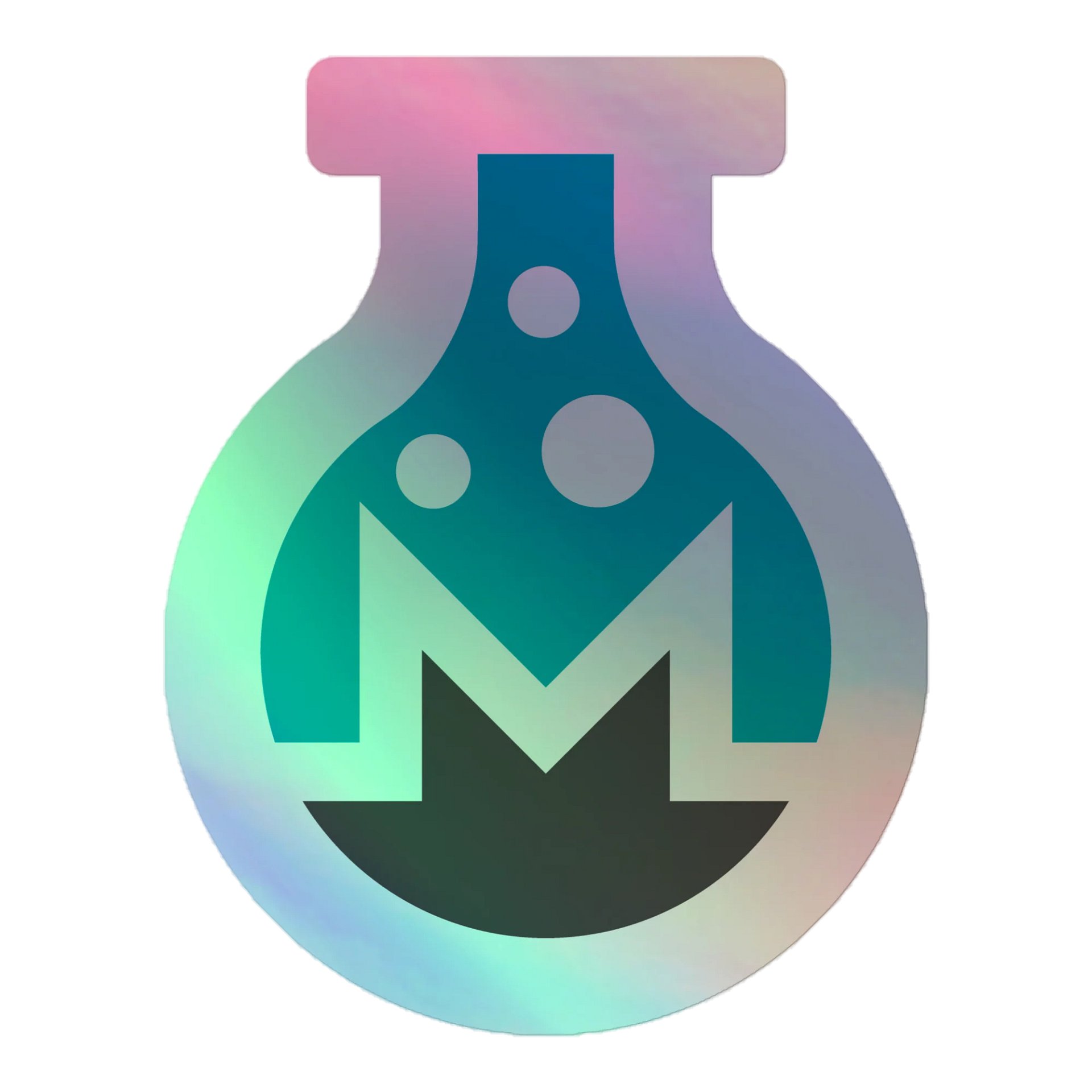 Monero Research Lab: Holographic Flask Sticker product image (1)