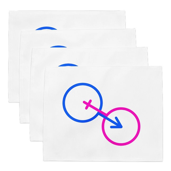 Two Gender Fusion Placemat Set (4) product image (1)