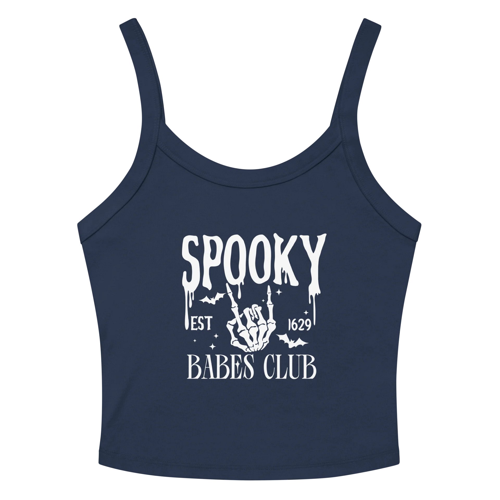 spooky babes club ribbed tank product image (2)
