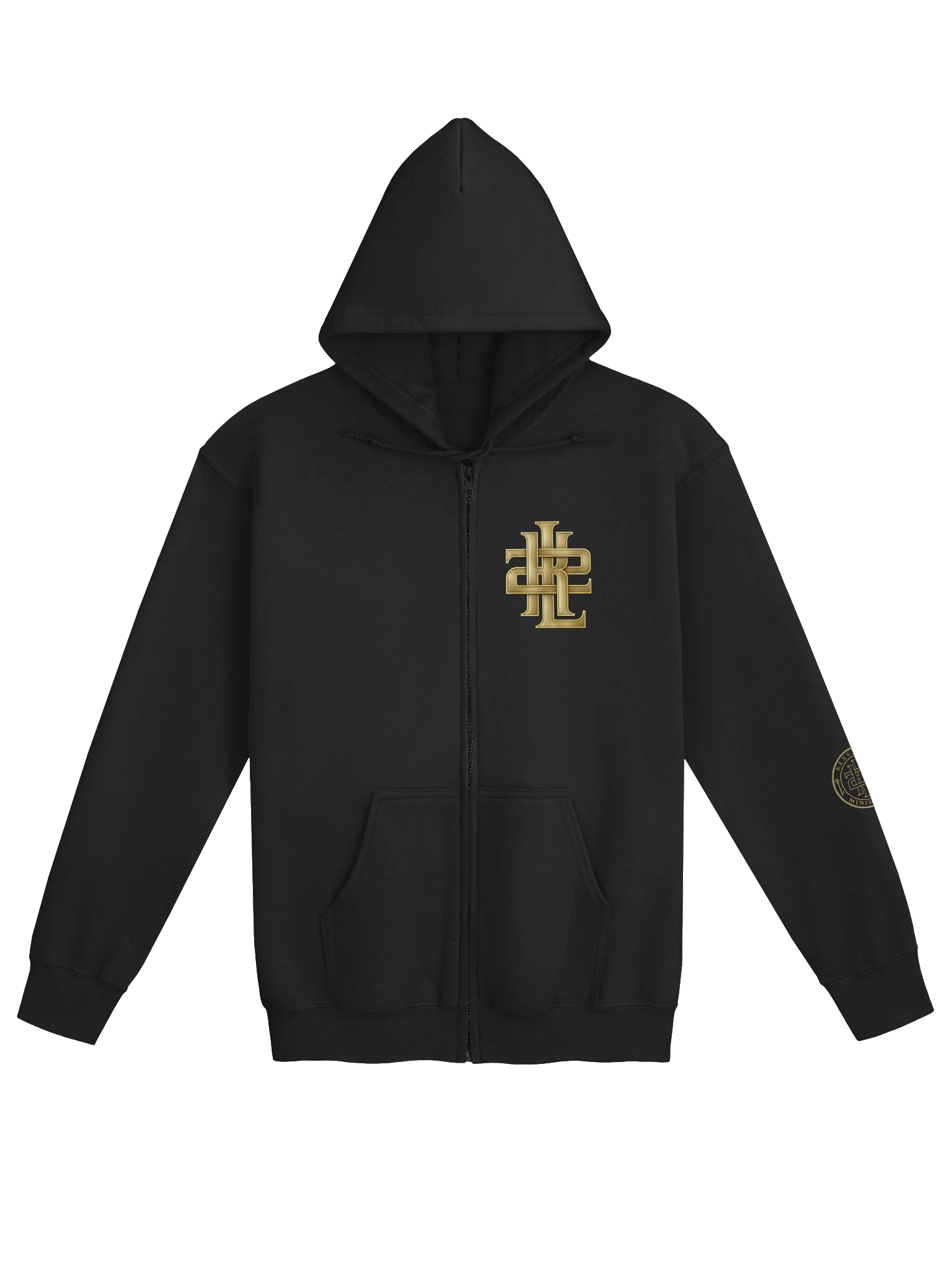 Gold Monogram Zip Hoodie product image (8)