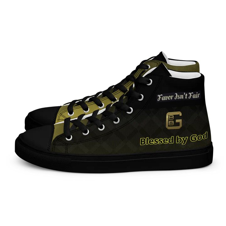 BBG Black and Gold High Tops - Black Soles product image (1)