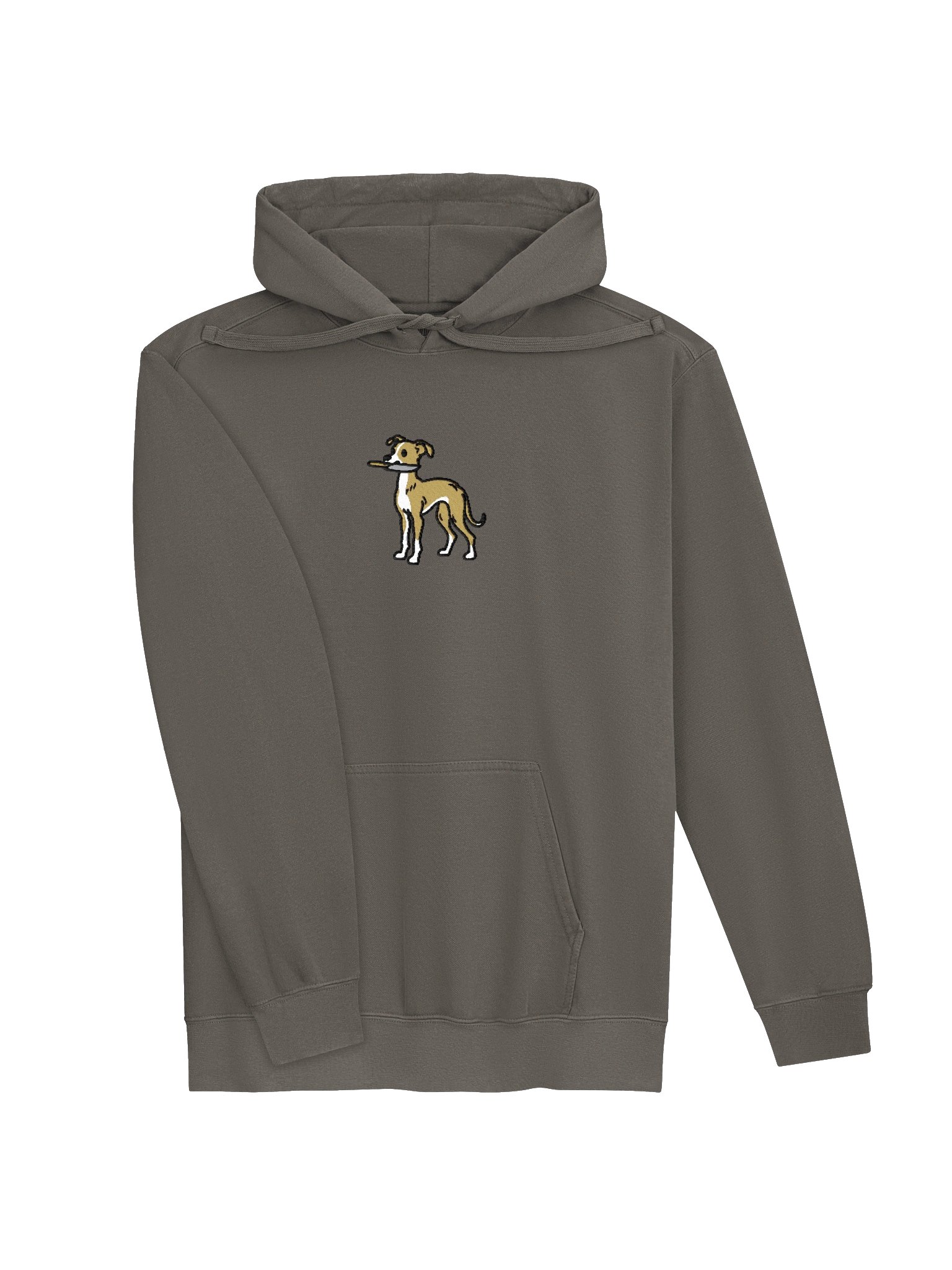 Funny Chibi-Style Italian Greyhound(Tan & White) Embroidered Premium Hoodie product image (17)