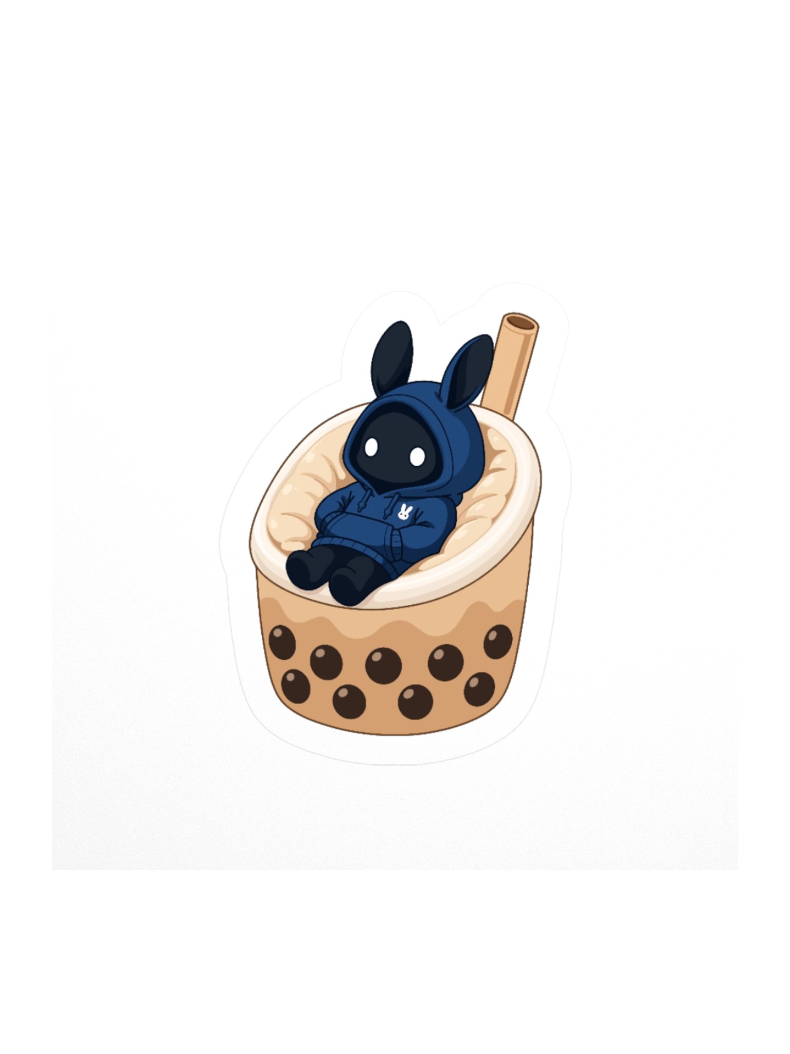 Poochoki Cozy Milk Tea Bean Bag Sticker product image (1)