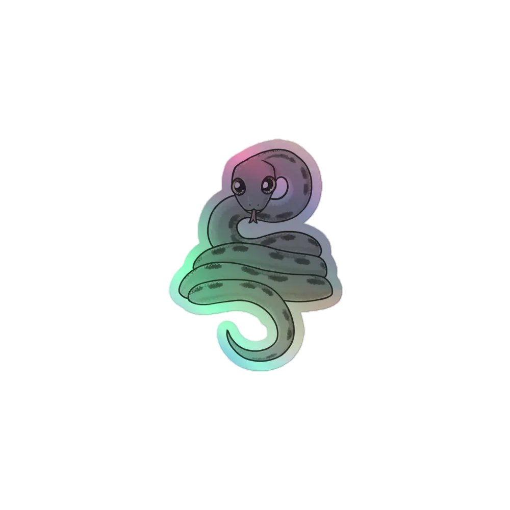 Baby Snake Holographic Sticker product image (5)