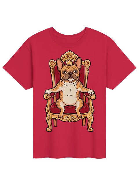 French Bulldog on the Throne Tee