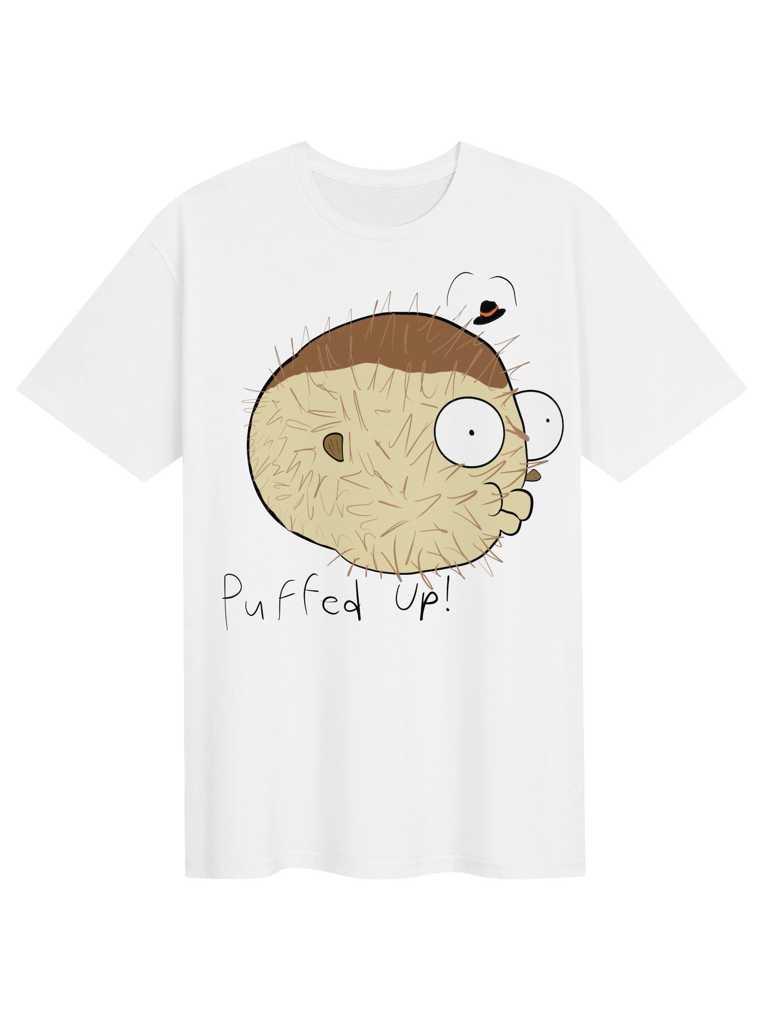 Stuck pufferfish T-shirt product image (1)