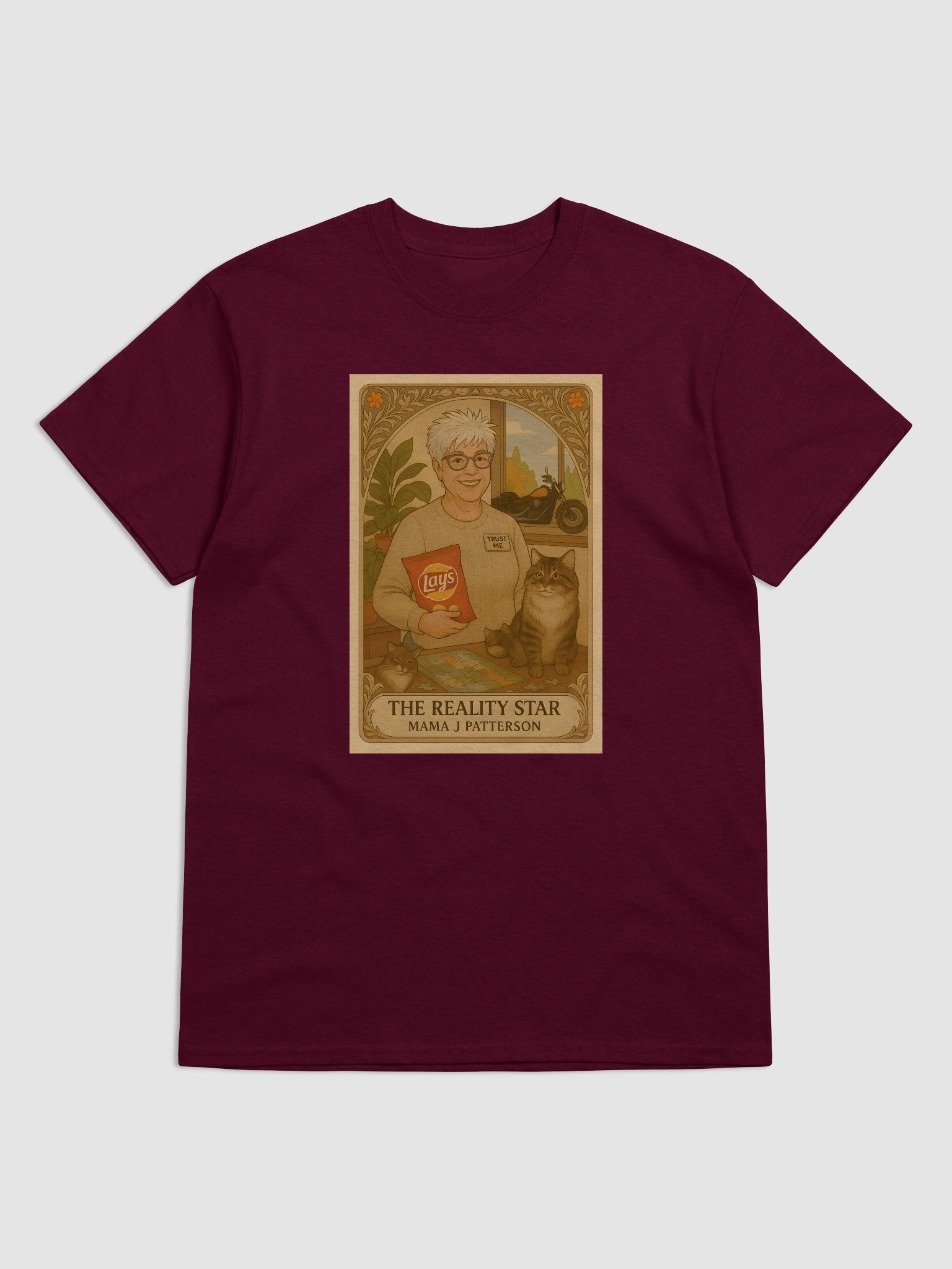 Tarot Card Shirt- Mama J Patterson - Lunch Therapy on the back - Unisex Ultra Cotton Tee product image (5)