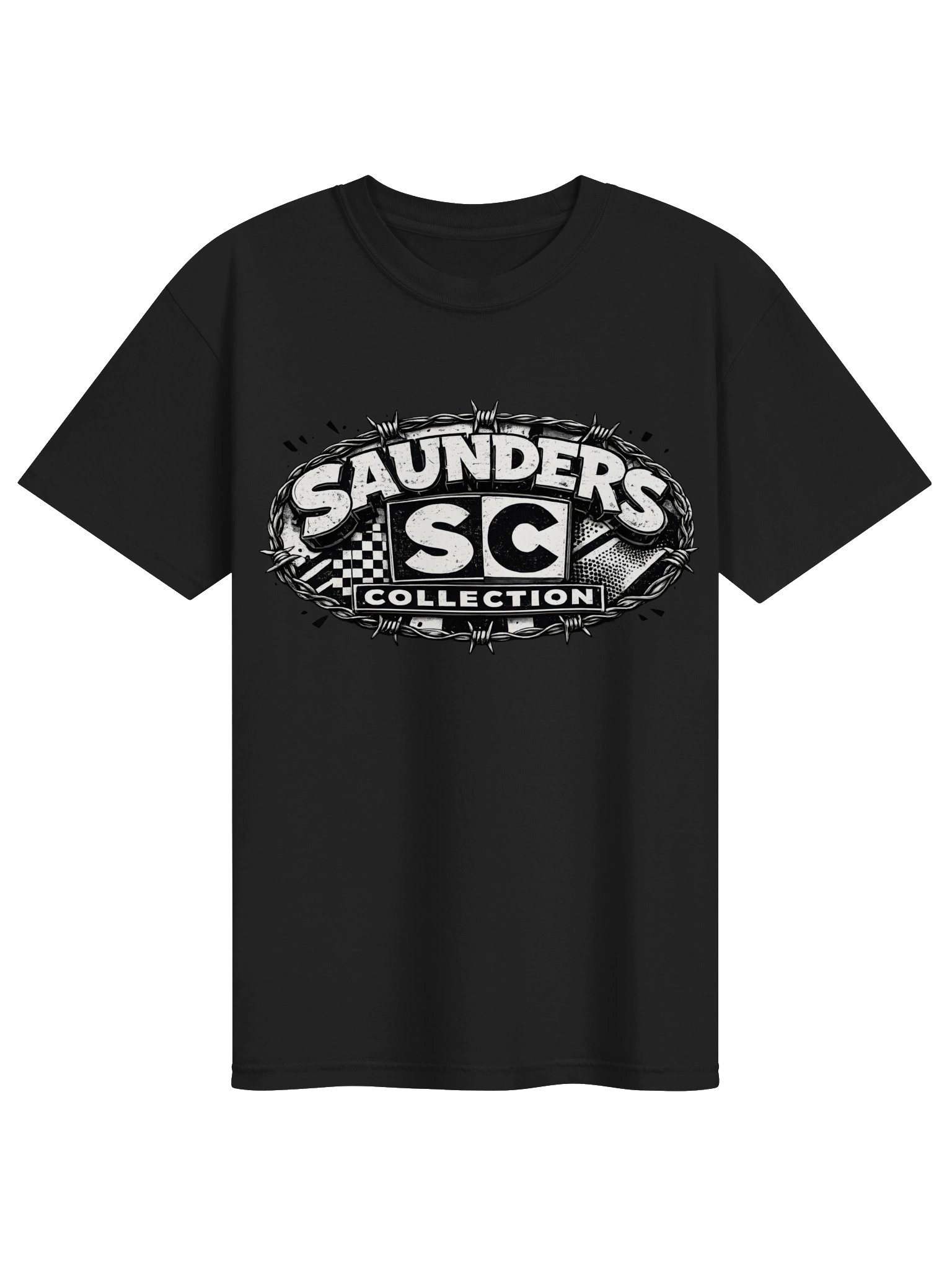 Saunders SC Barbed Wire Logo Tee product image (3)