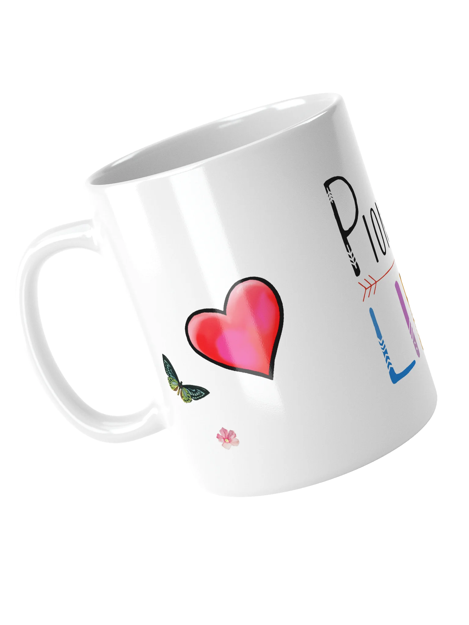 Pioneer Life Butterfly Hearts Glossy Ceramic Mug product image (4)