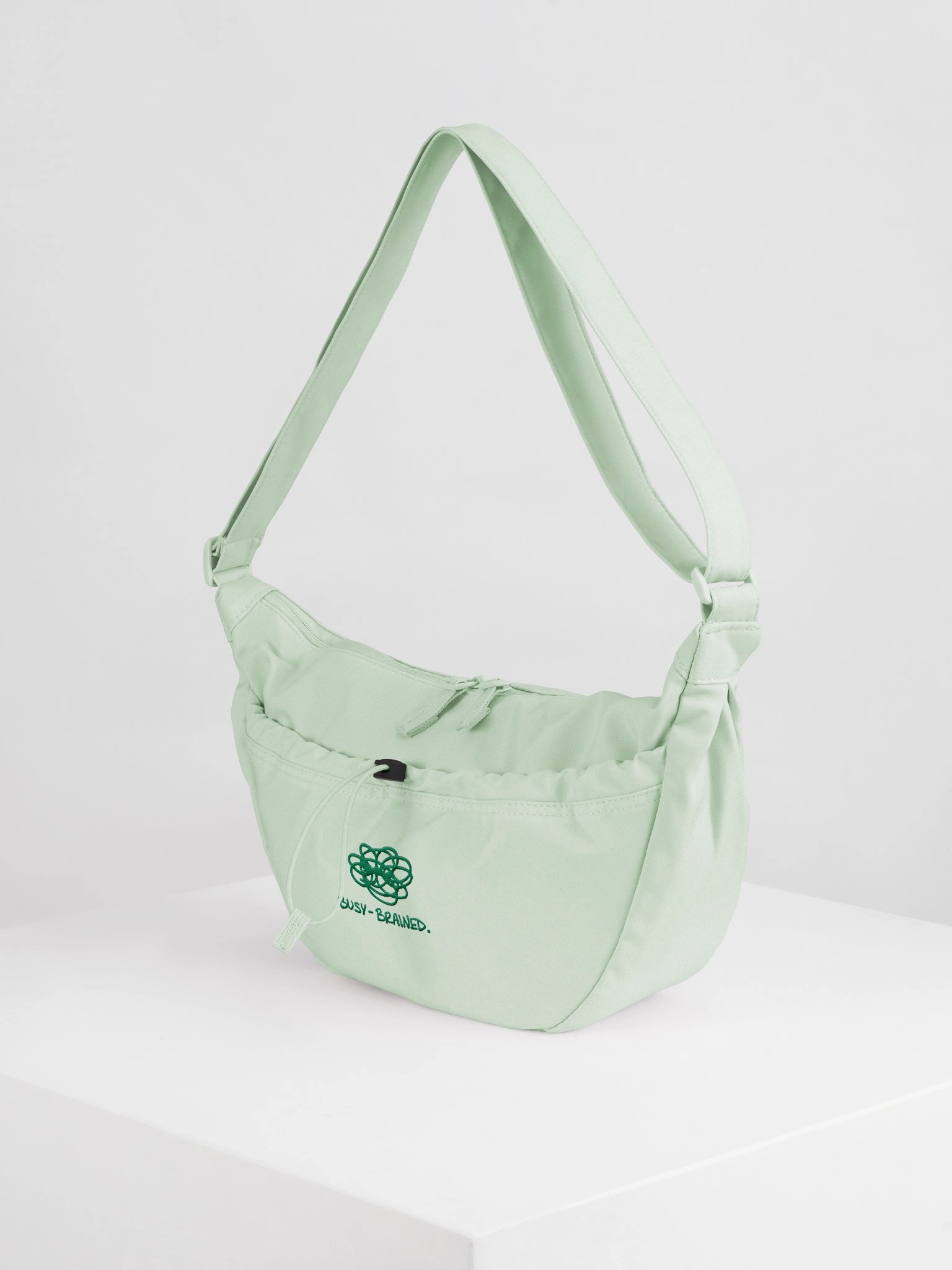 BUSY-BRAINED green sling bag product image (4)