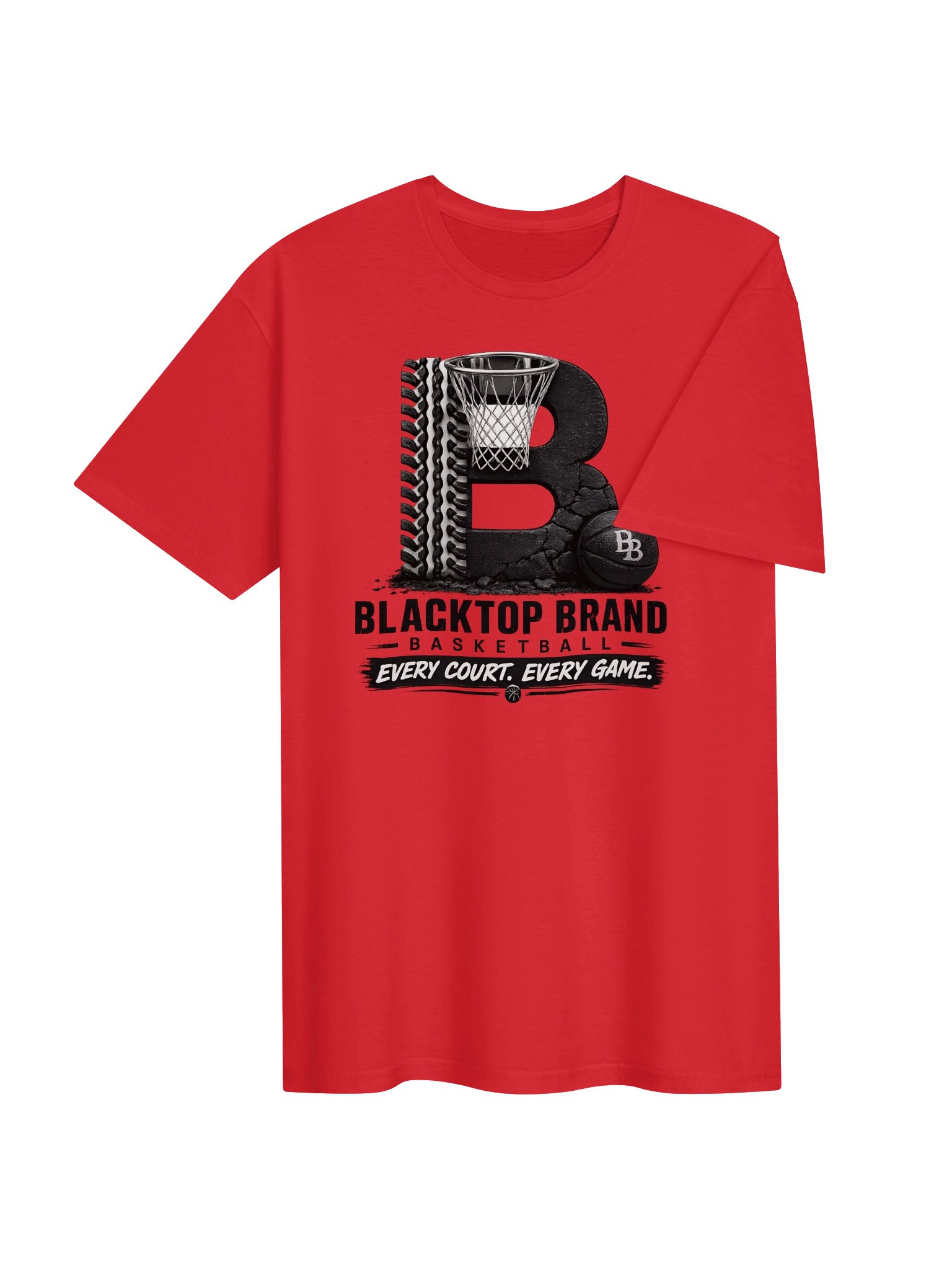 Blacktop Brand Basketball Logo Tee product image (4)