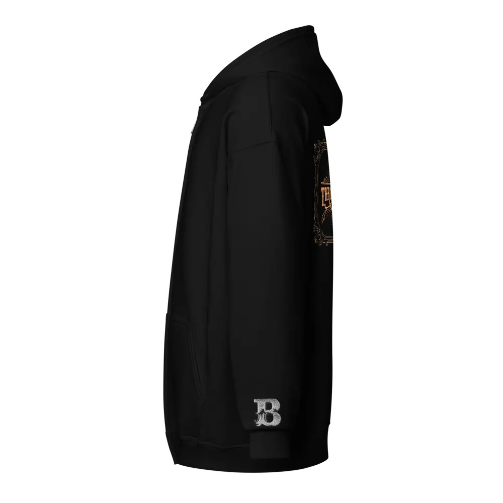 THRIFT HAPPENS (Zipper Hoodie - Dark) product image (3)
