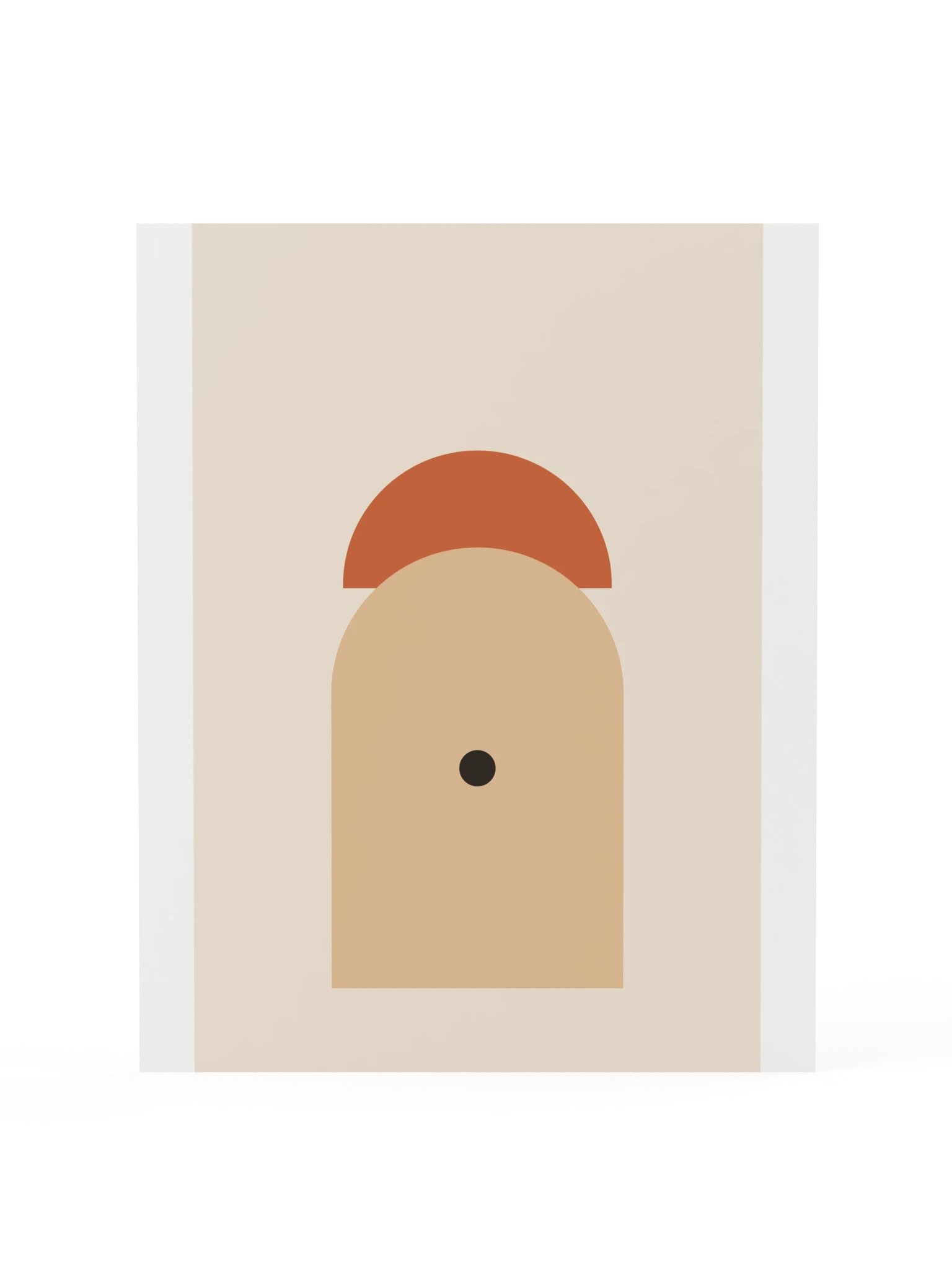 Terracotta Sun Arch Print | Abstract Bathroom Wall Art product image (3)