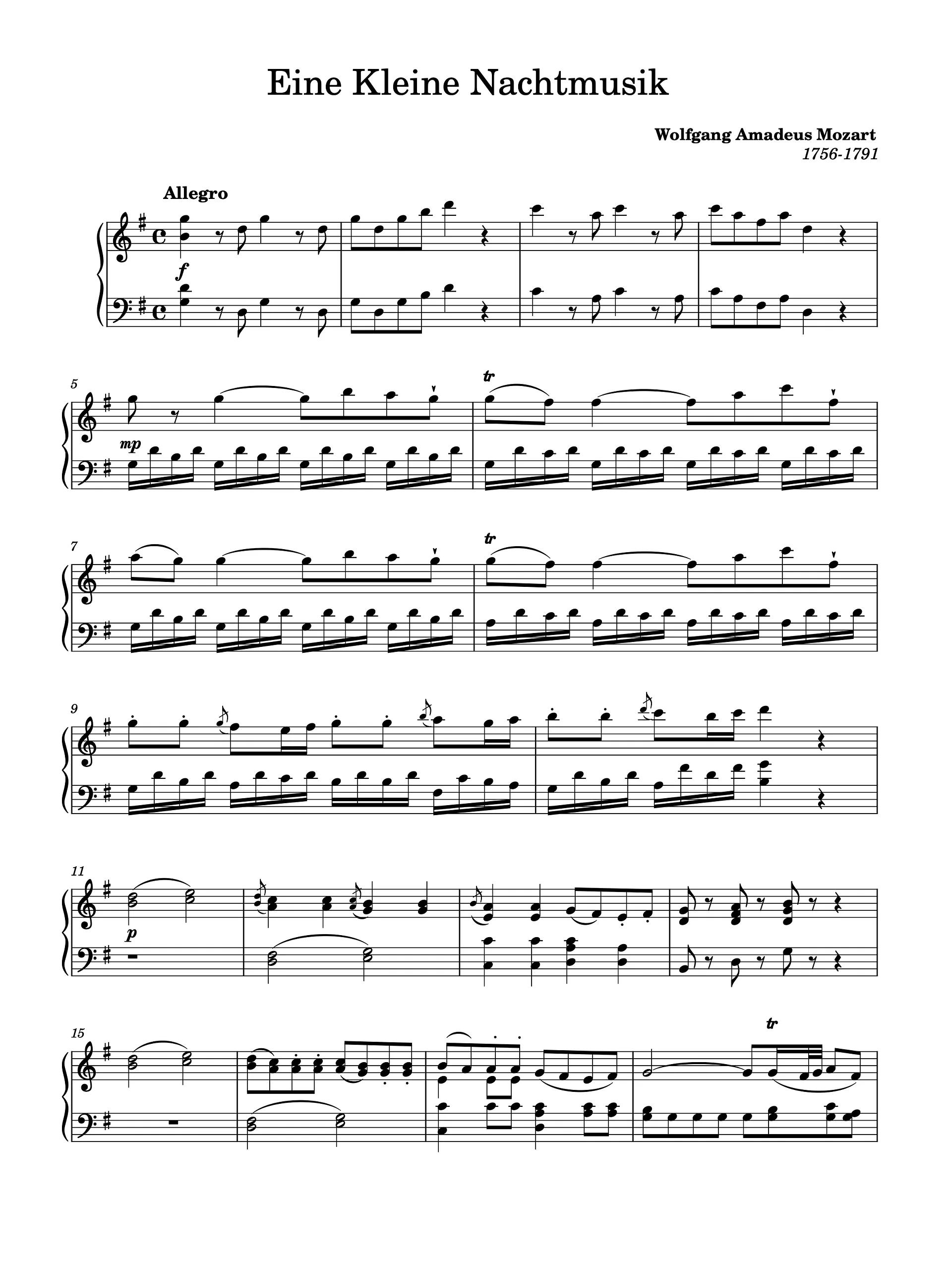 Eine kleine Nachtmusik, K. 525 product image (1)