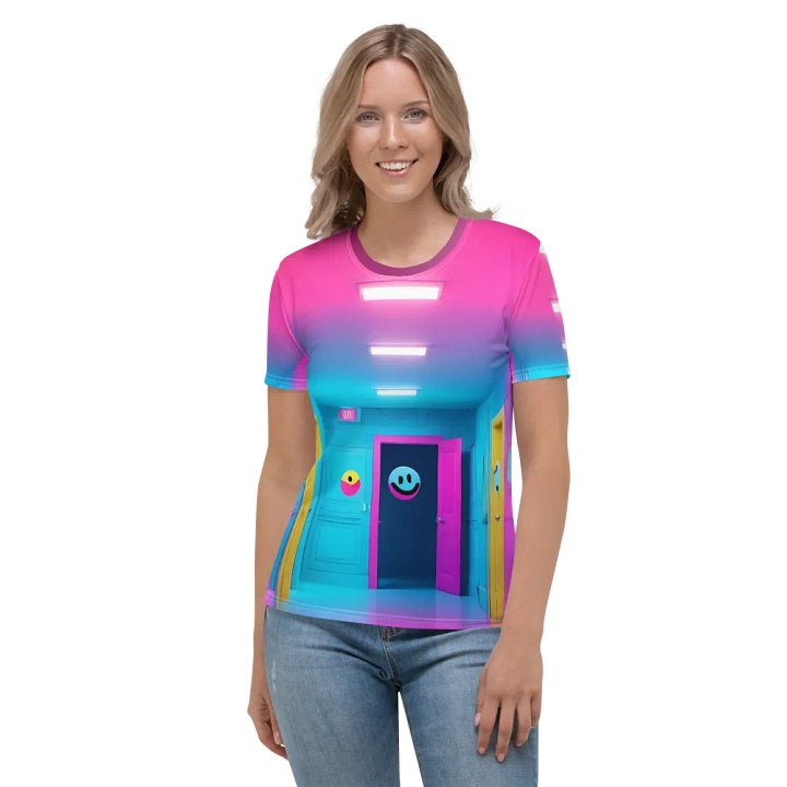 Happy Hallway Smiley Tee - Retro Pop Art Print product image (1)