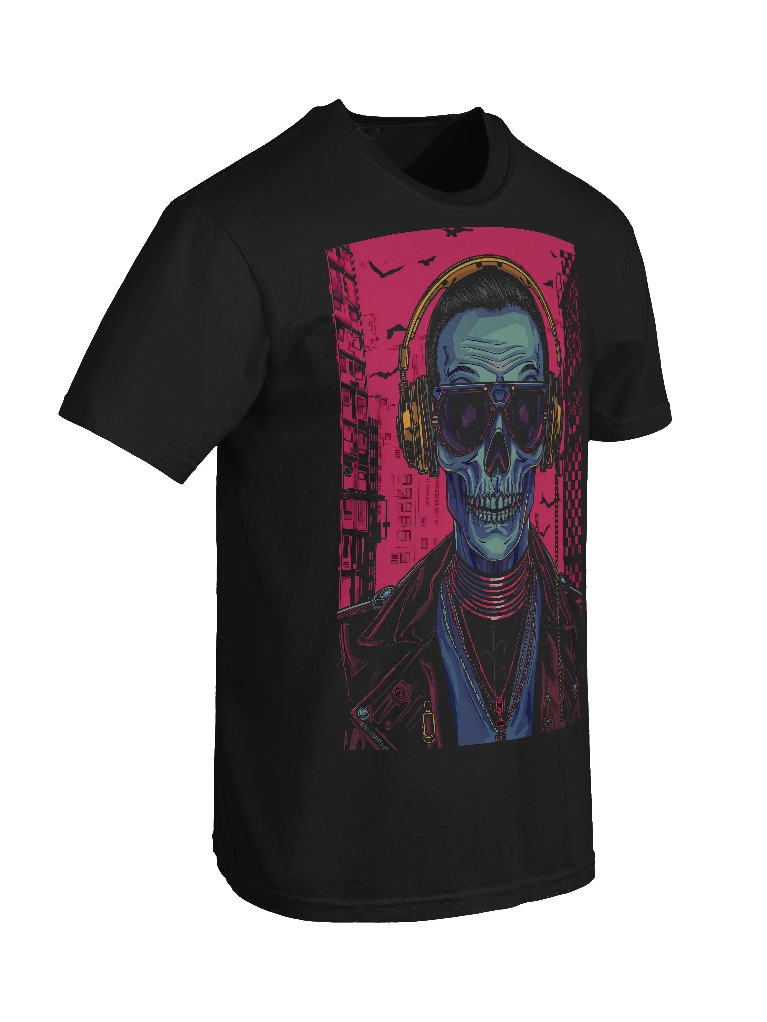 Cyber Skull Rapper Heavyweight T-Shirt product image (4)