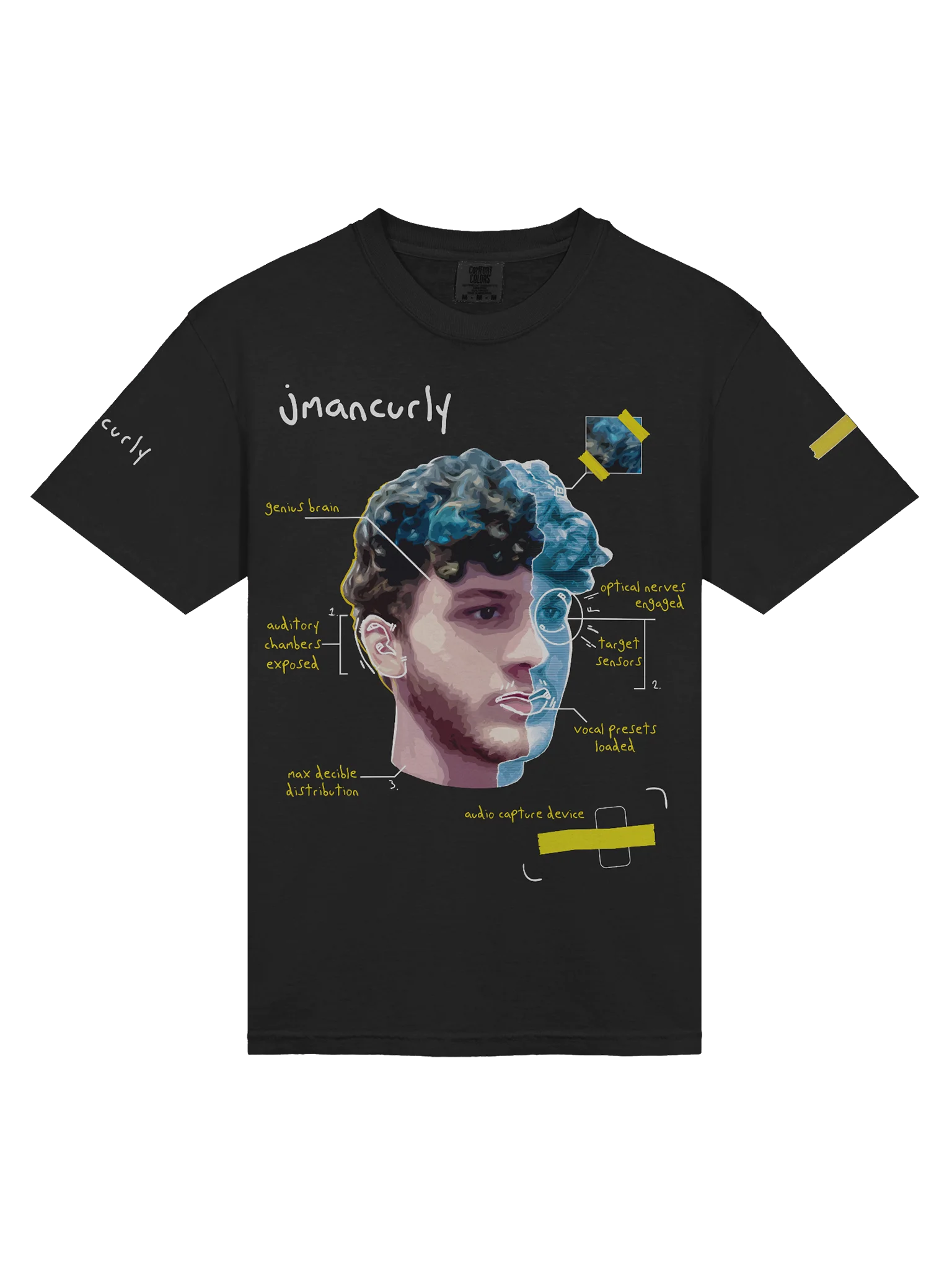 3D Head Blueprint Shirt product image (1)