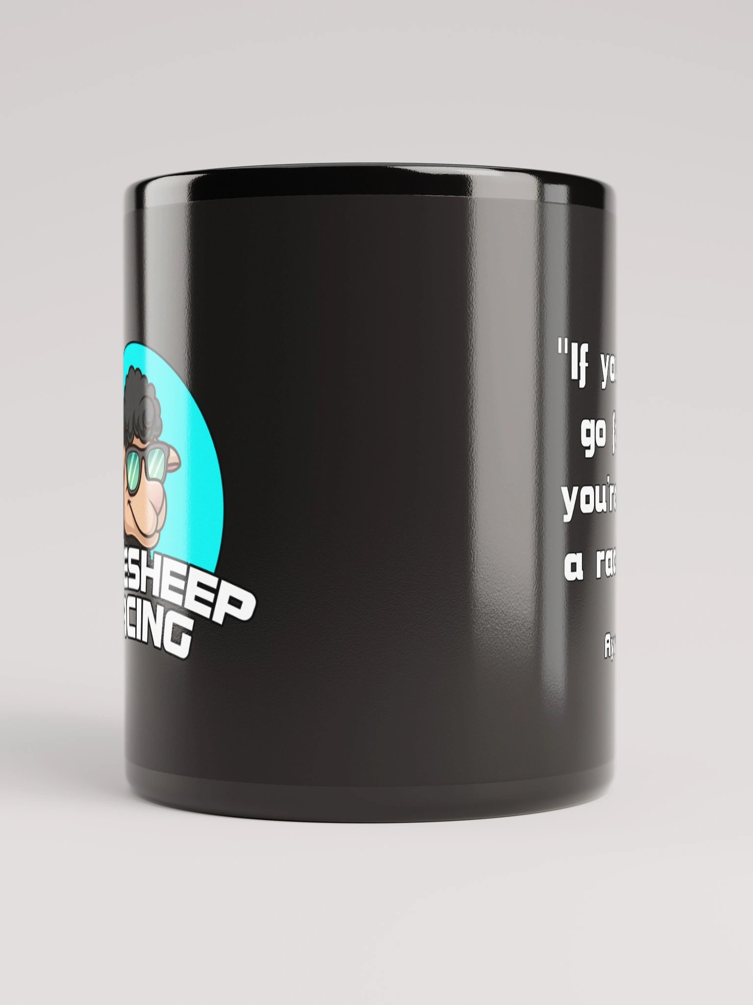Cool Sheep Black Mug "If you no longer..." product image (3)