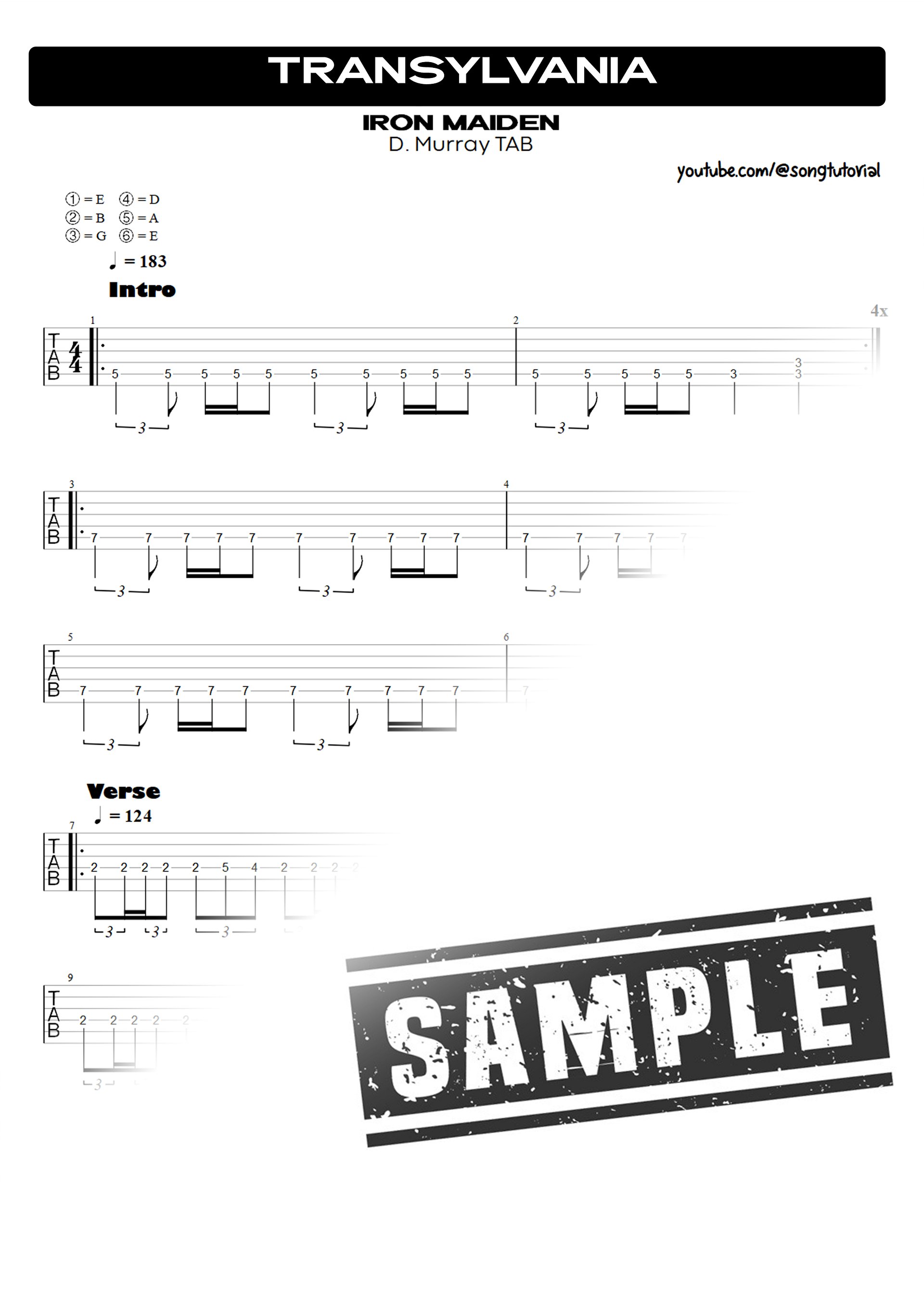 Iron Maiden: The Songbook PDF TAB & Backing Track MP3 product image (2)