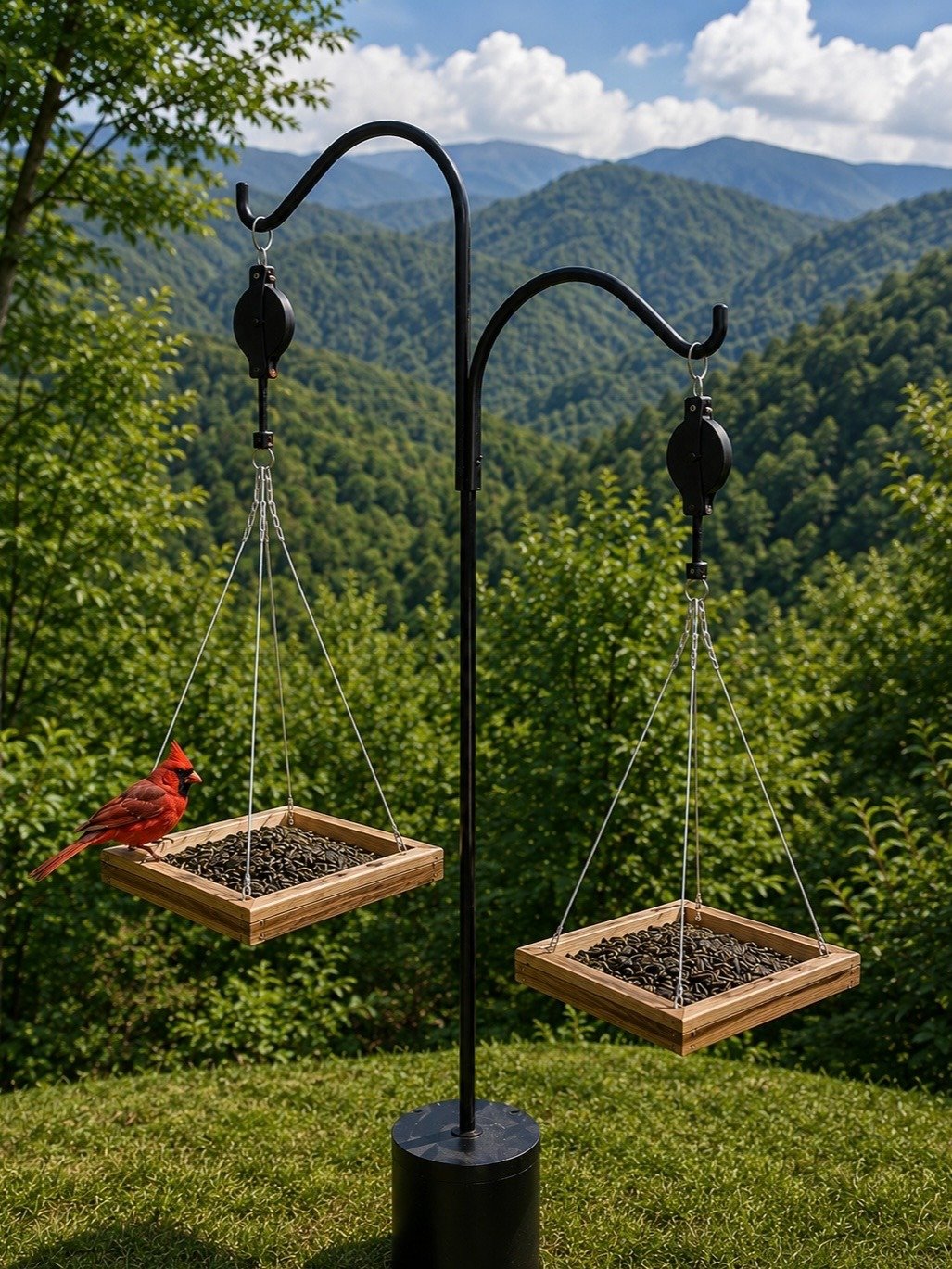 Handcrafted Cedar Platform Bird Feeder product image (1)