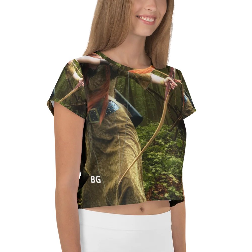 'Elven Stories - Rainhill' All-Over Crop Tee product image (4)